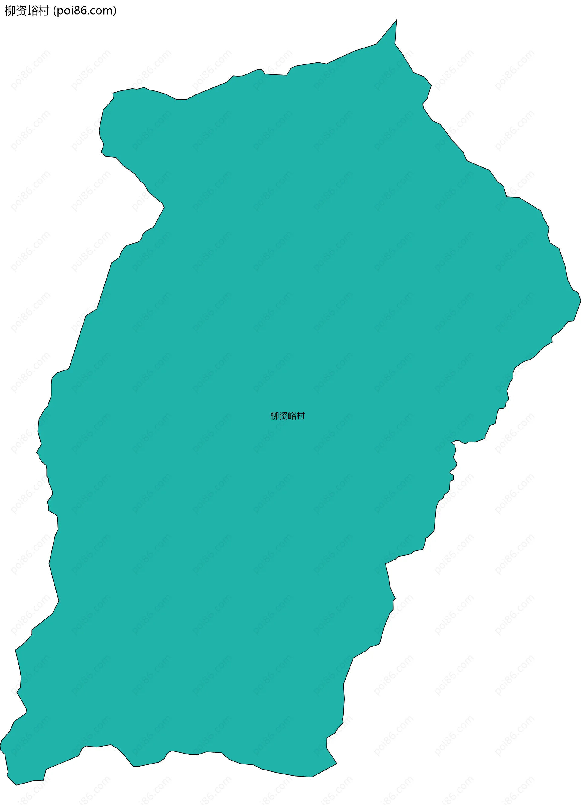 柳资峪村边界地图