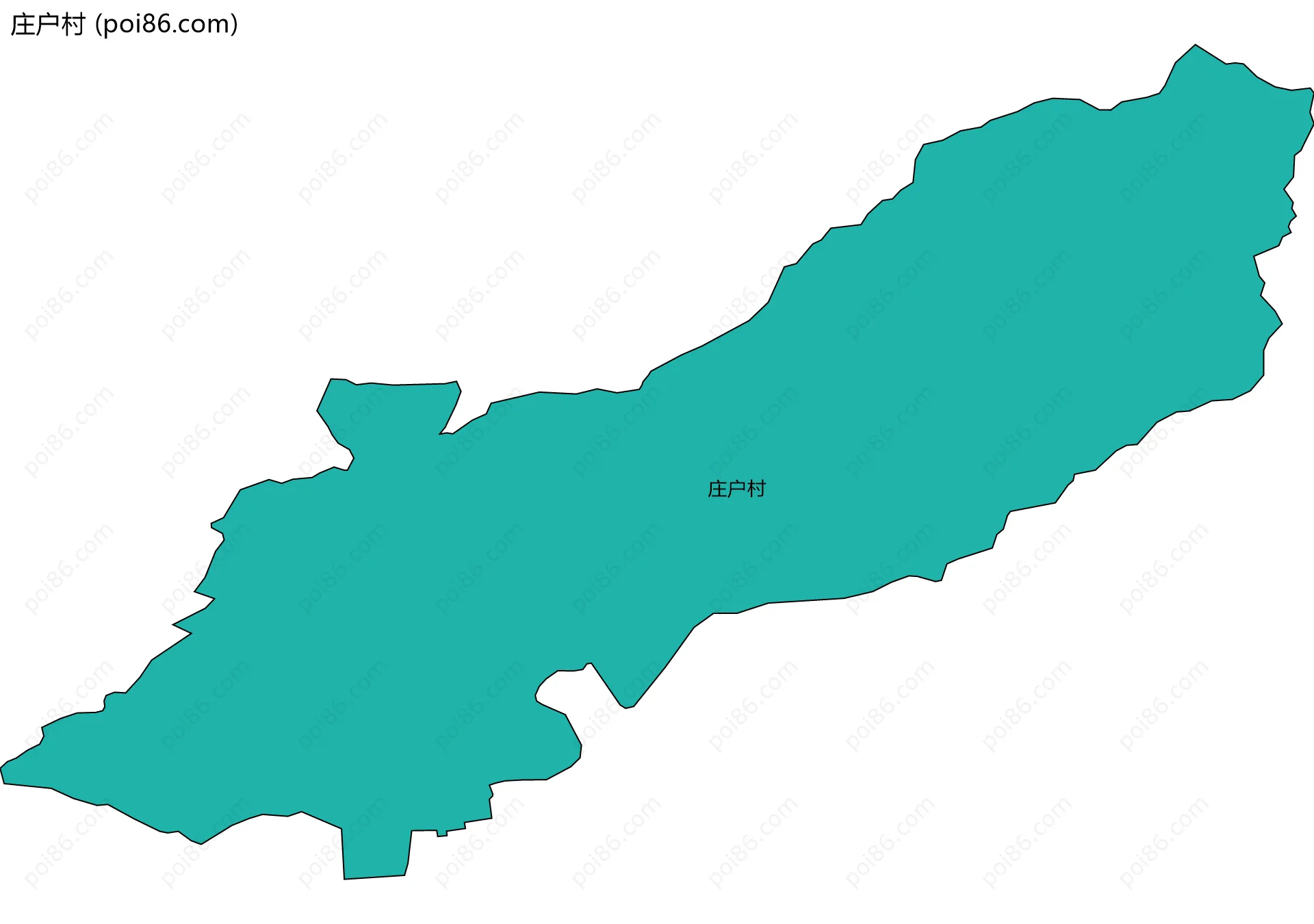 庄户村边界地图