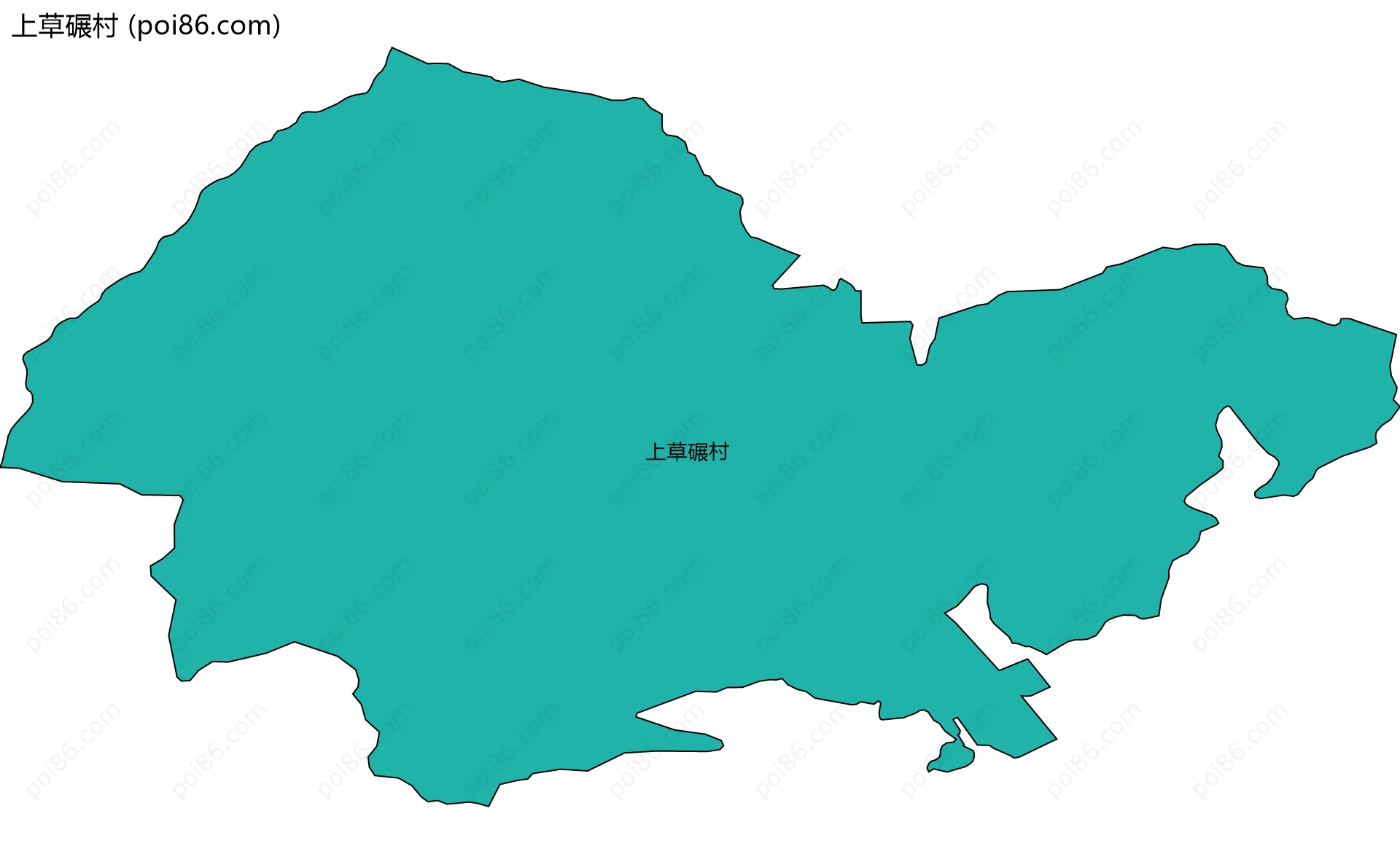 上草碾村边界地图