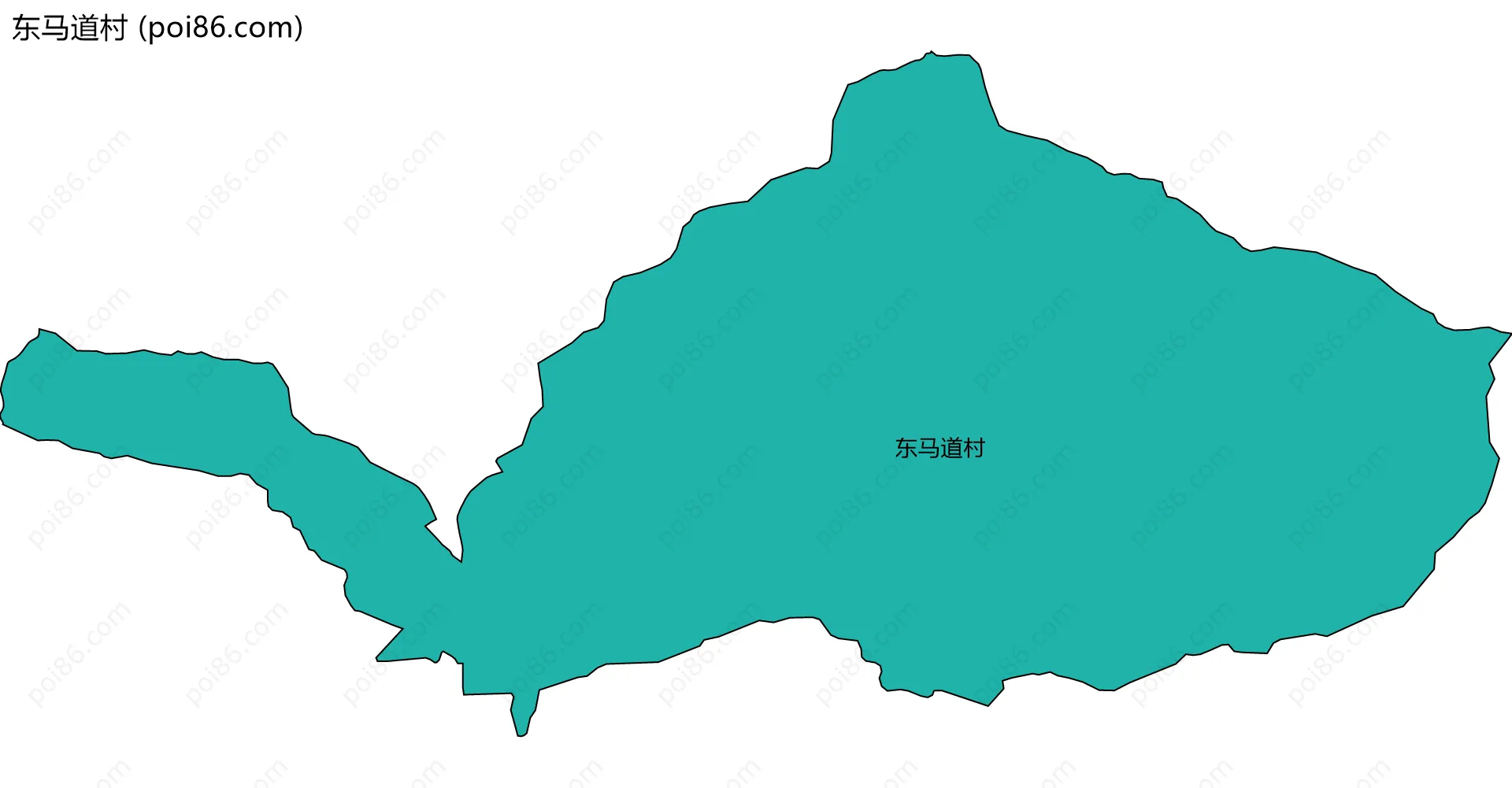 东马道村边界地图