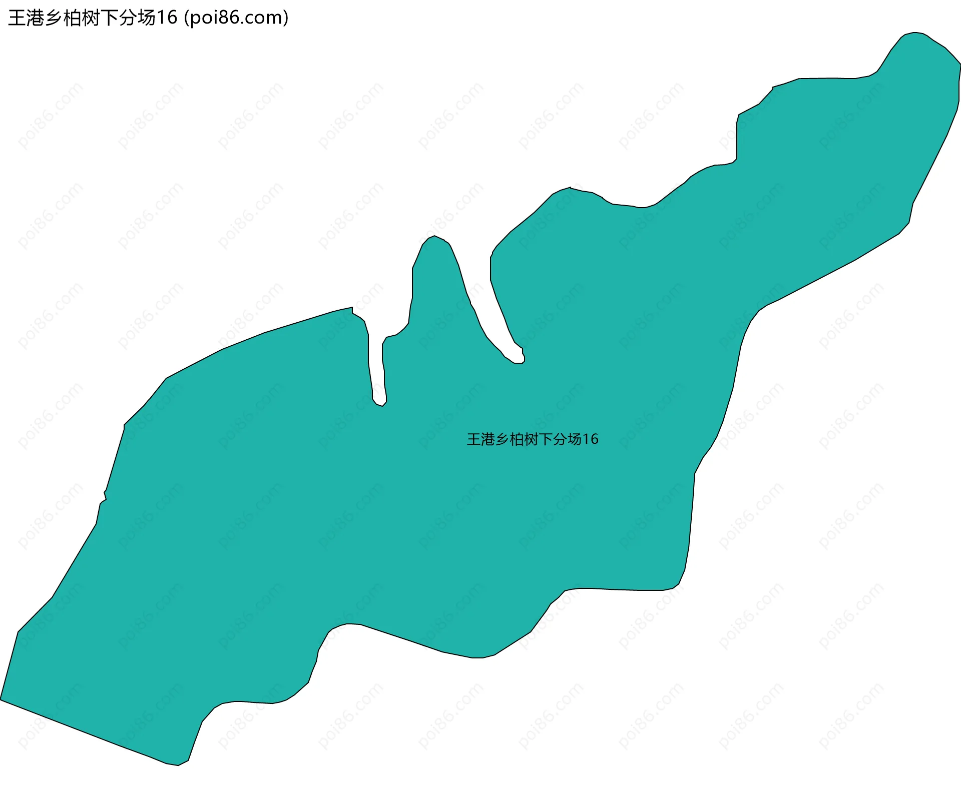 王港乡柏树下分场16边界地图