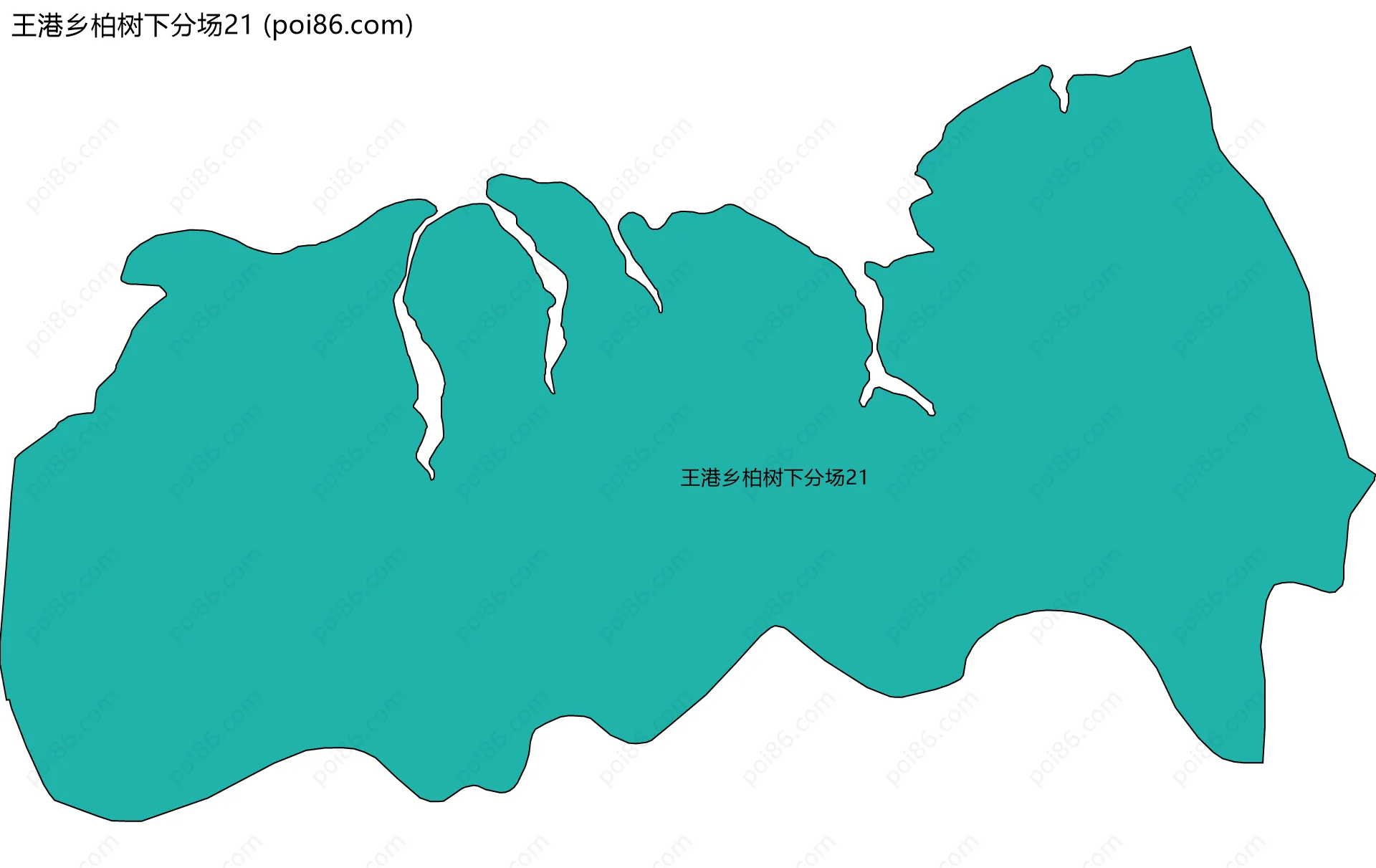 王港乡柏树下分场21边界地图
