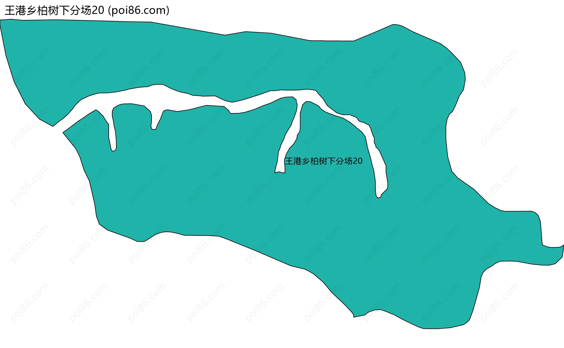 王港乡柏树下分场20边界地图
