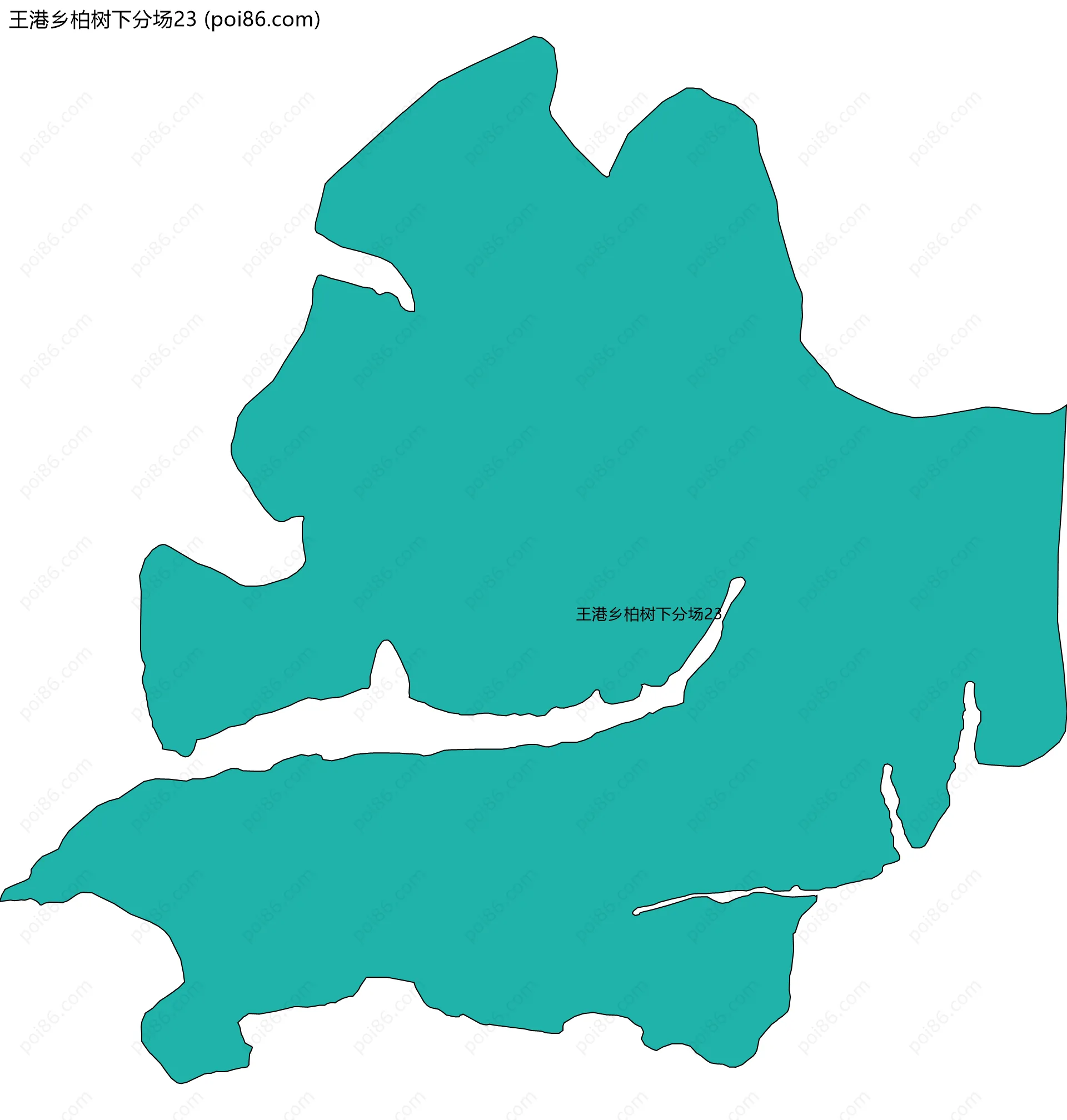 王港乡柏树下分场23边界地图