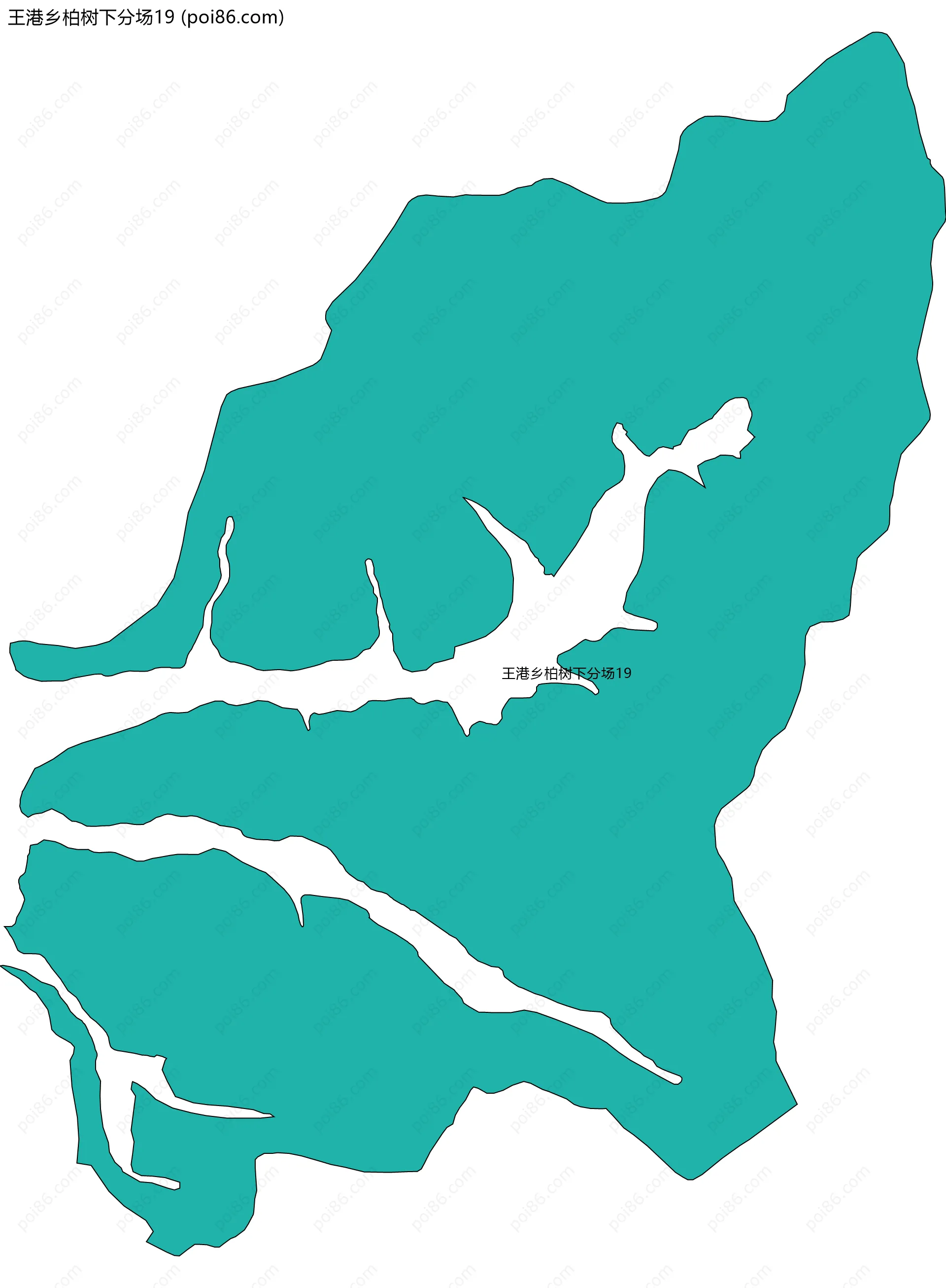 王港乡柏树下分场19边界地图