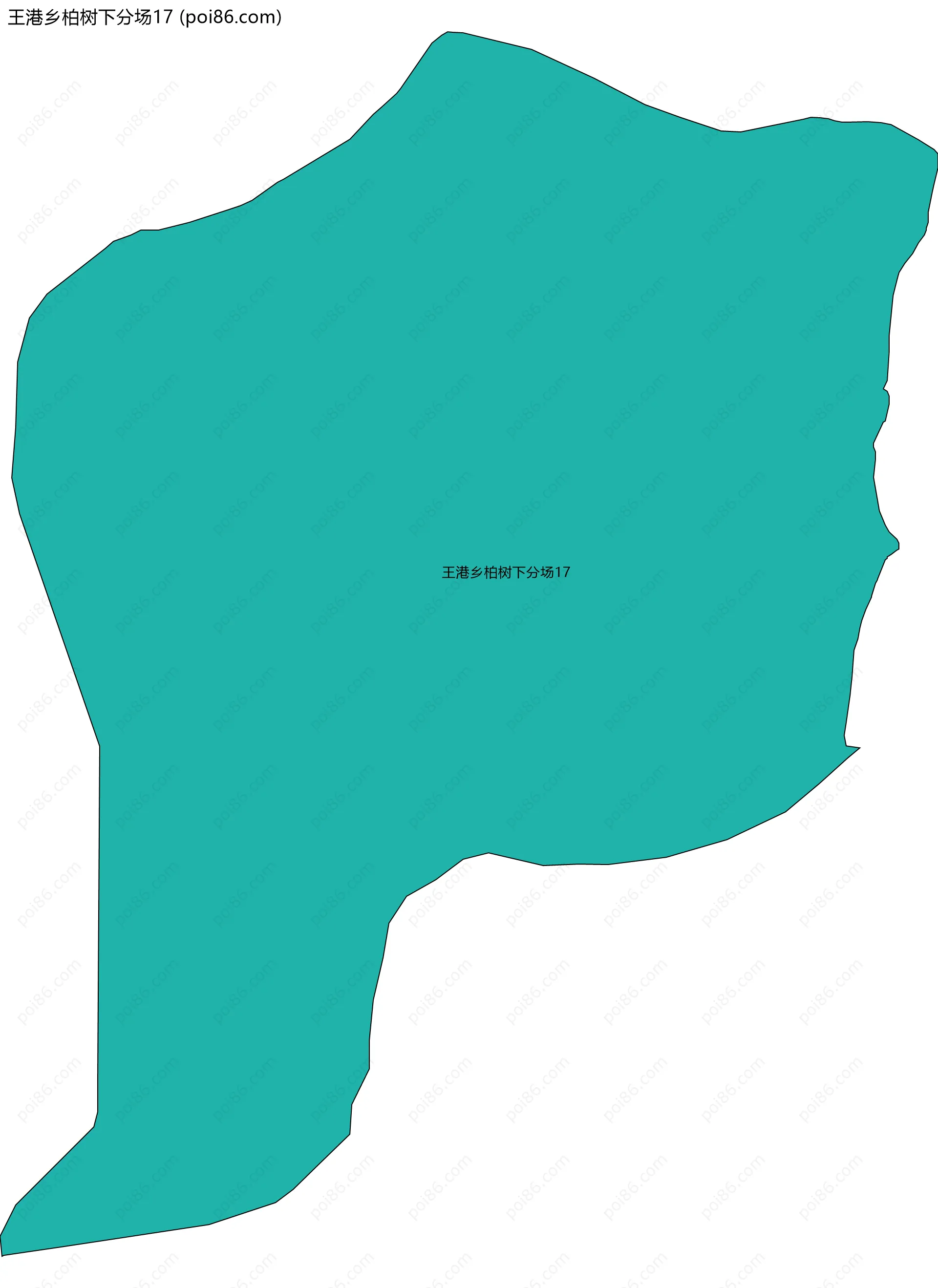 王港乡柏树下分场17边界地图