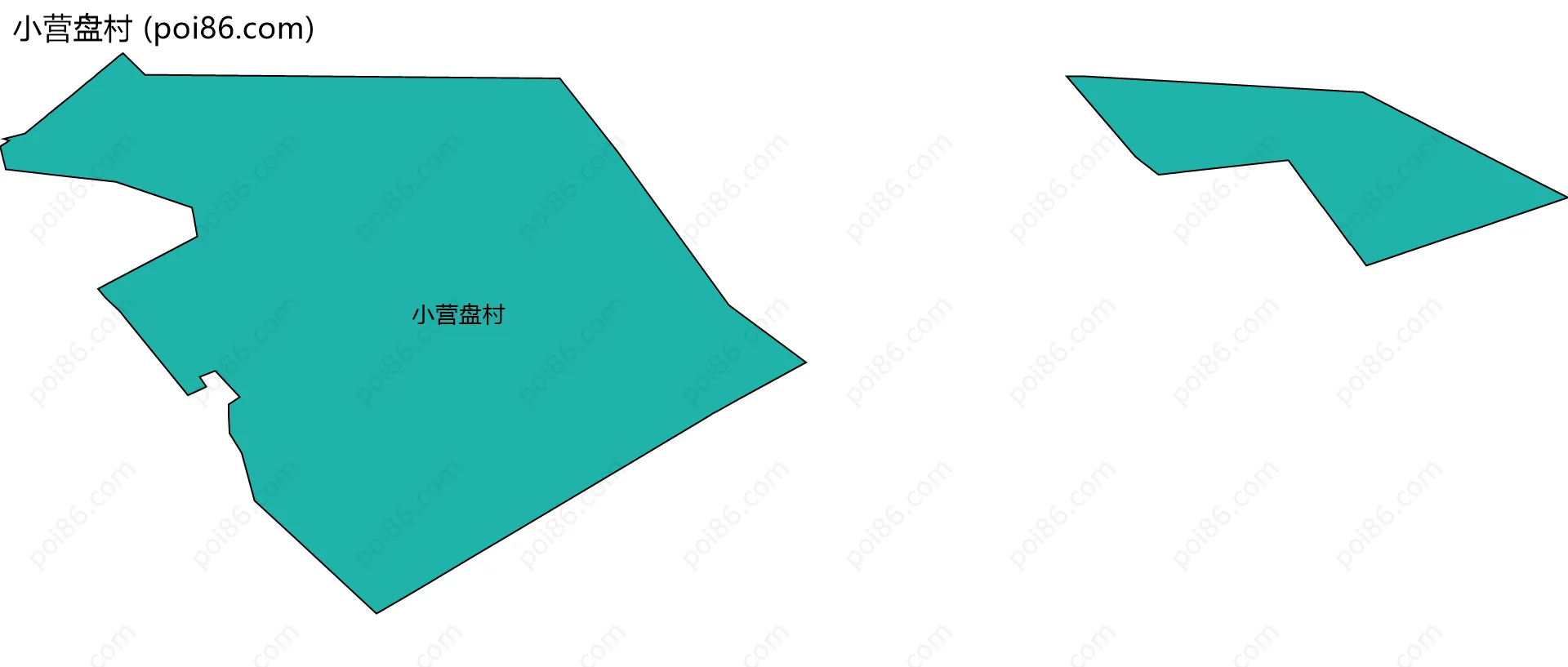 小营盘村边界地图