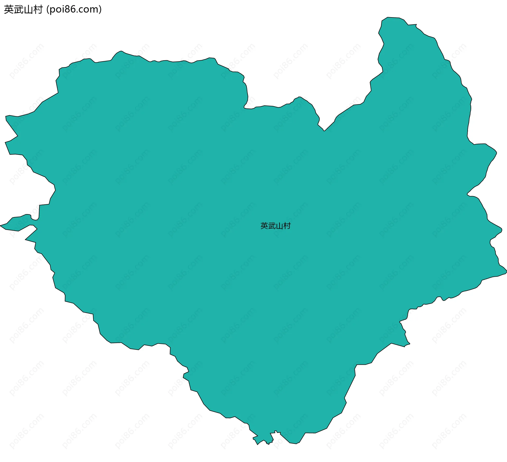 英武山村边界地图