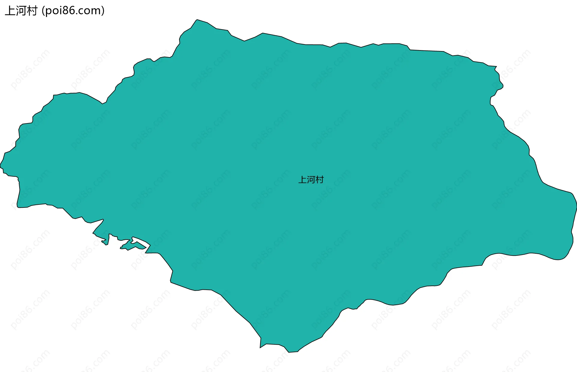 上河村边界地图