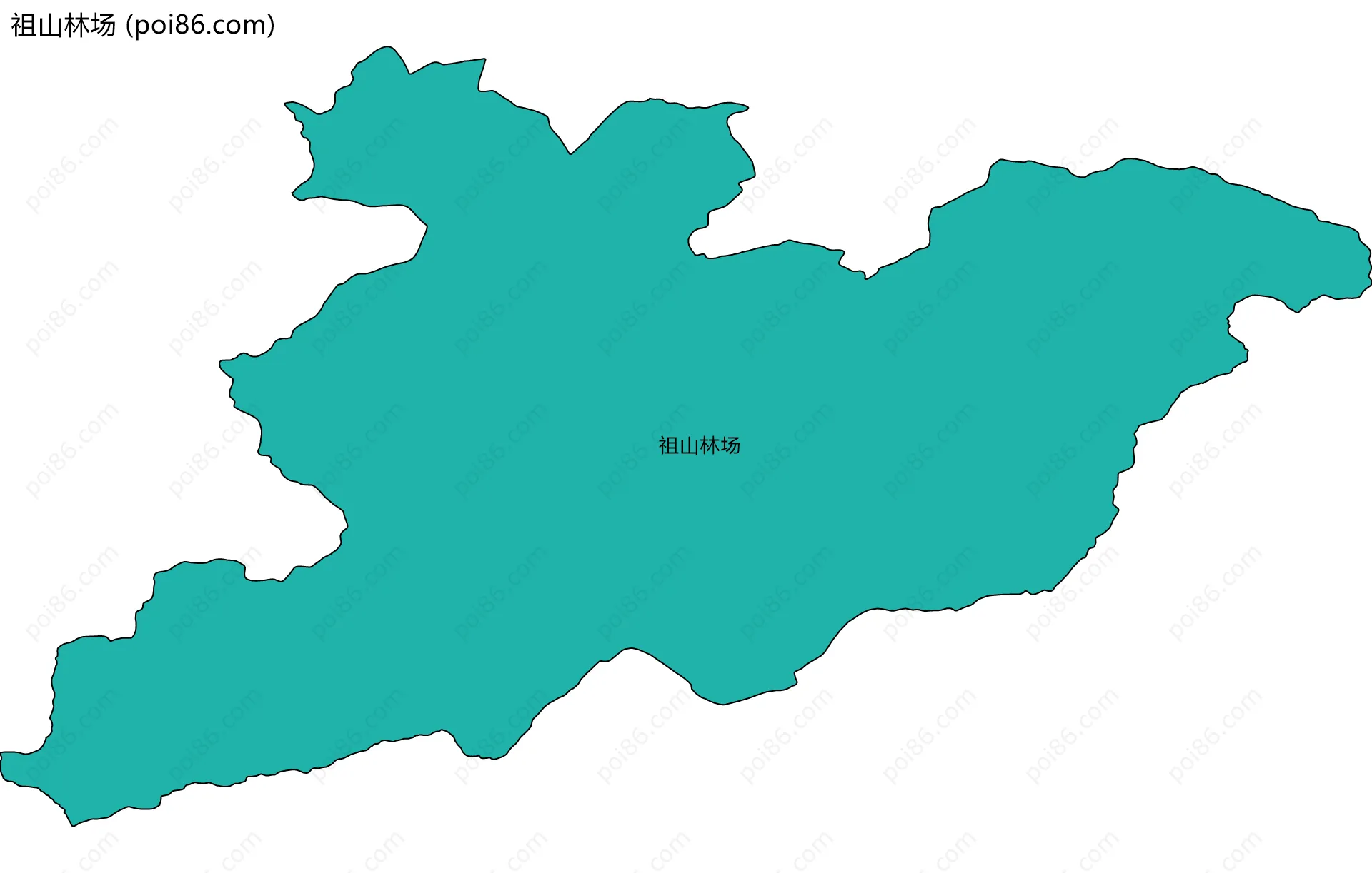 祖山林场边界地图