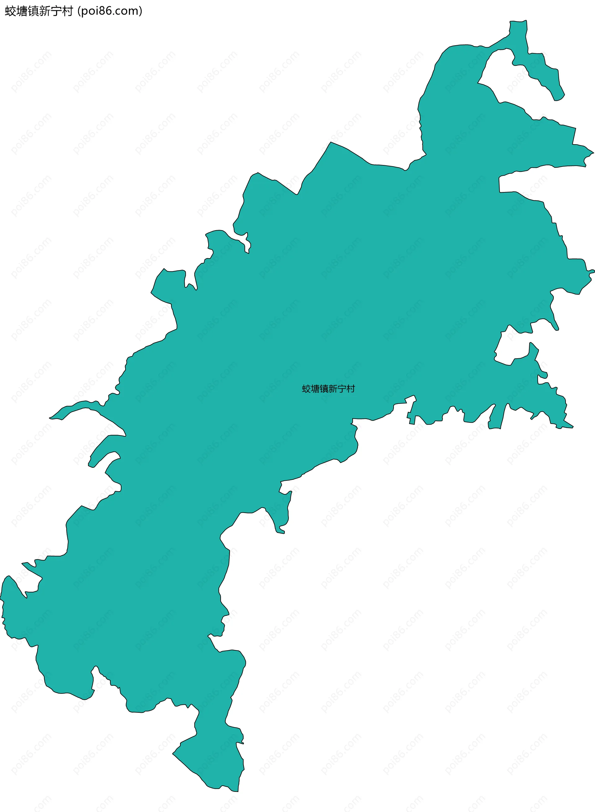 蛟塘镇新宁村边界地图