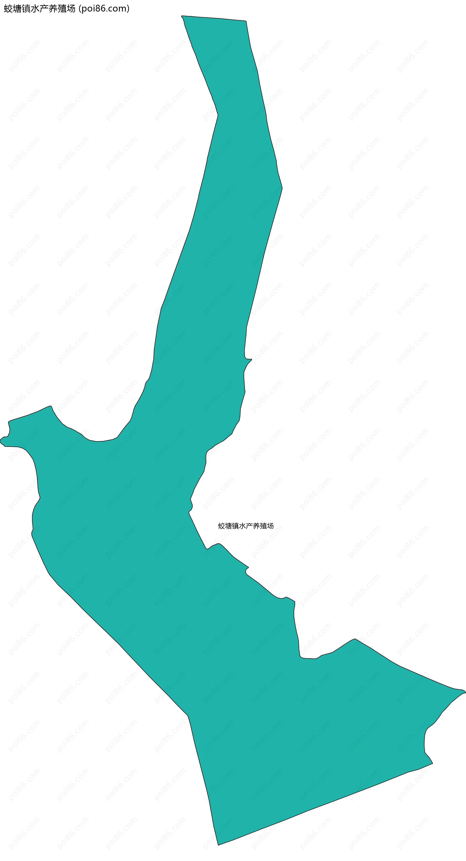 蛟塘镇水产养殖场边界地图