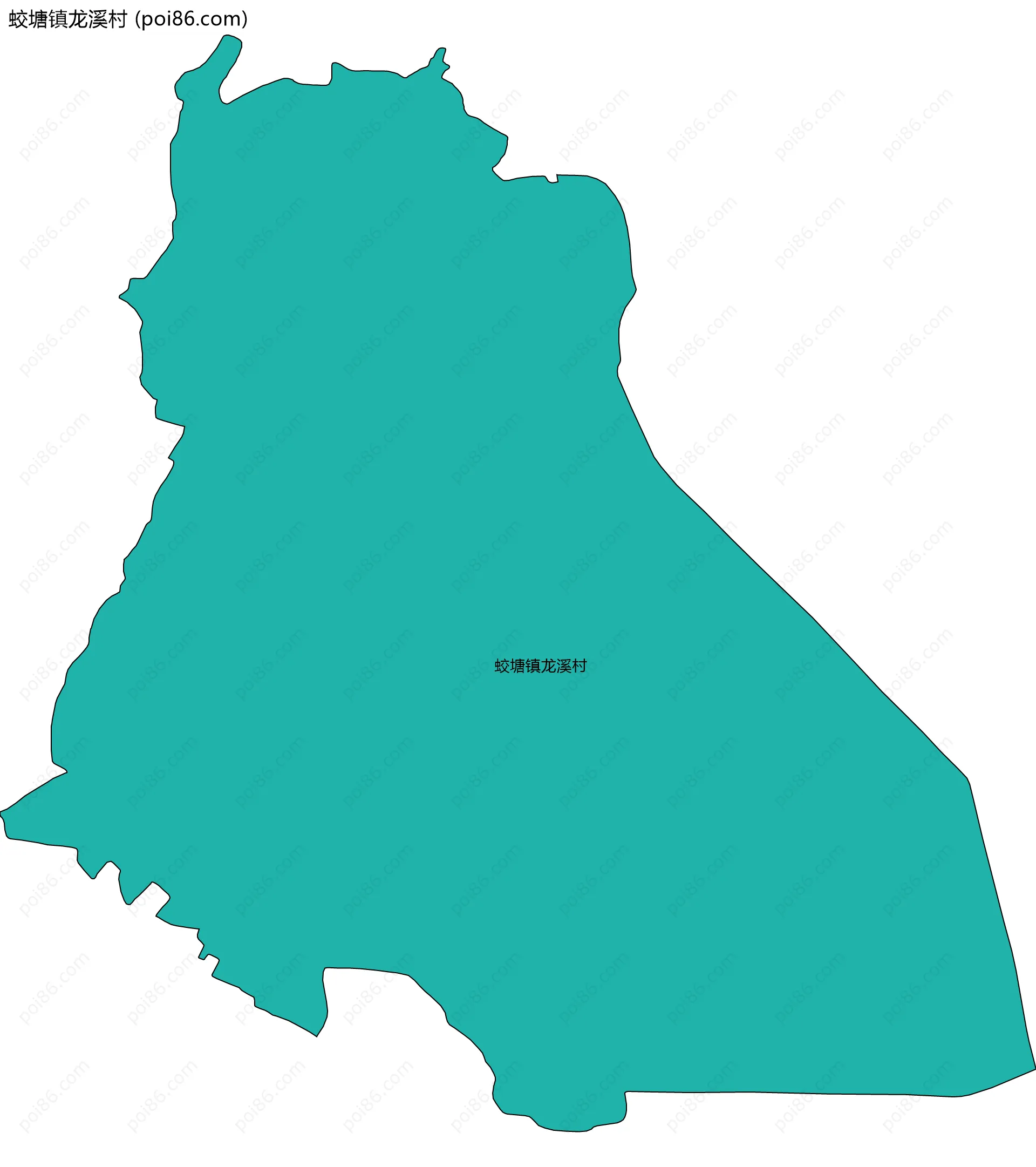 蛟塘镇龙溪村边界地图