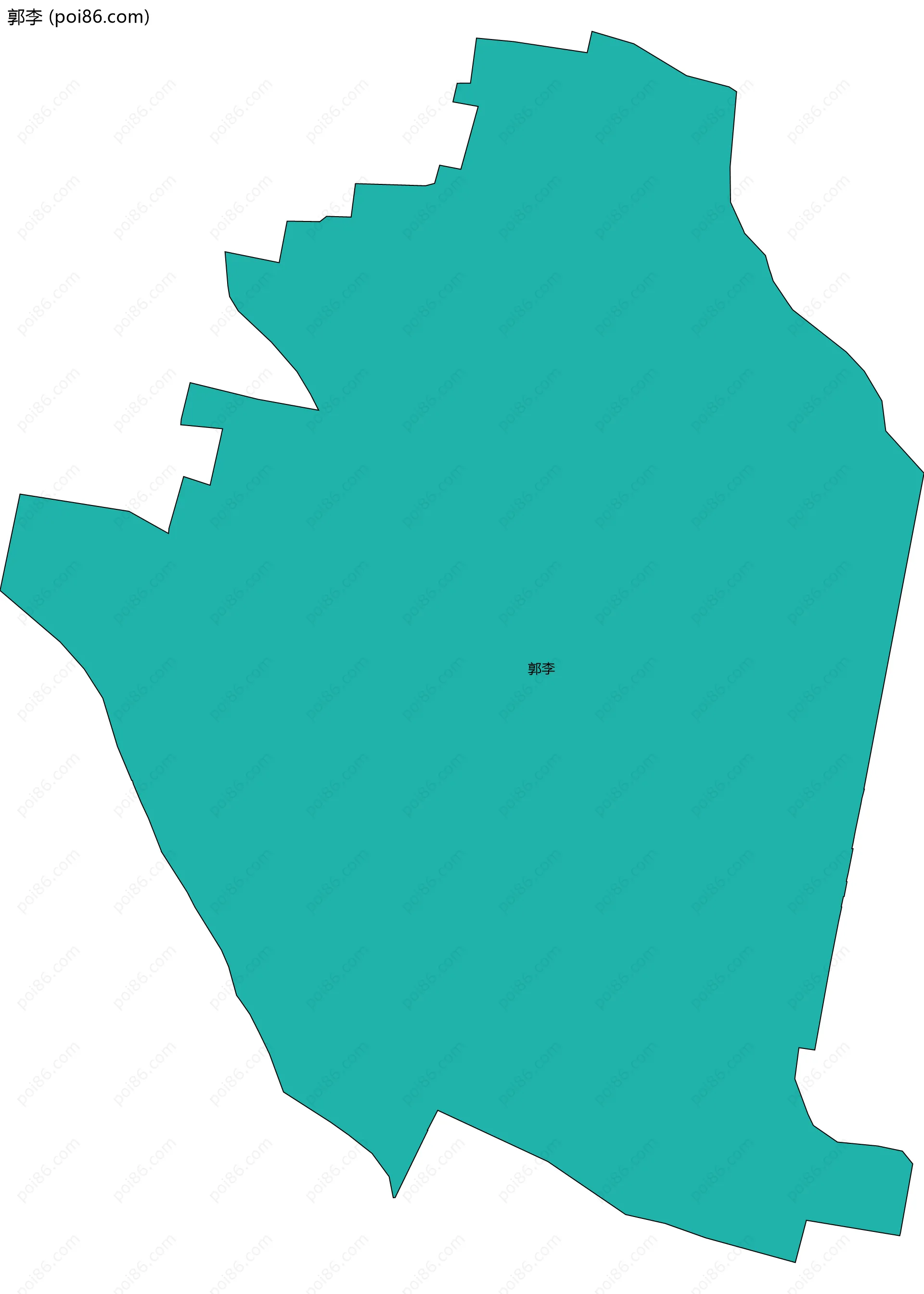 郭李边界地图