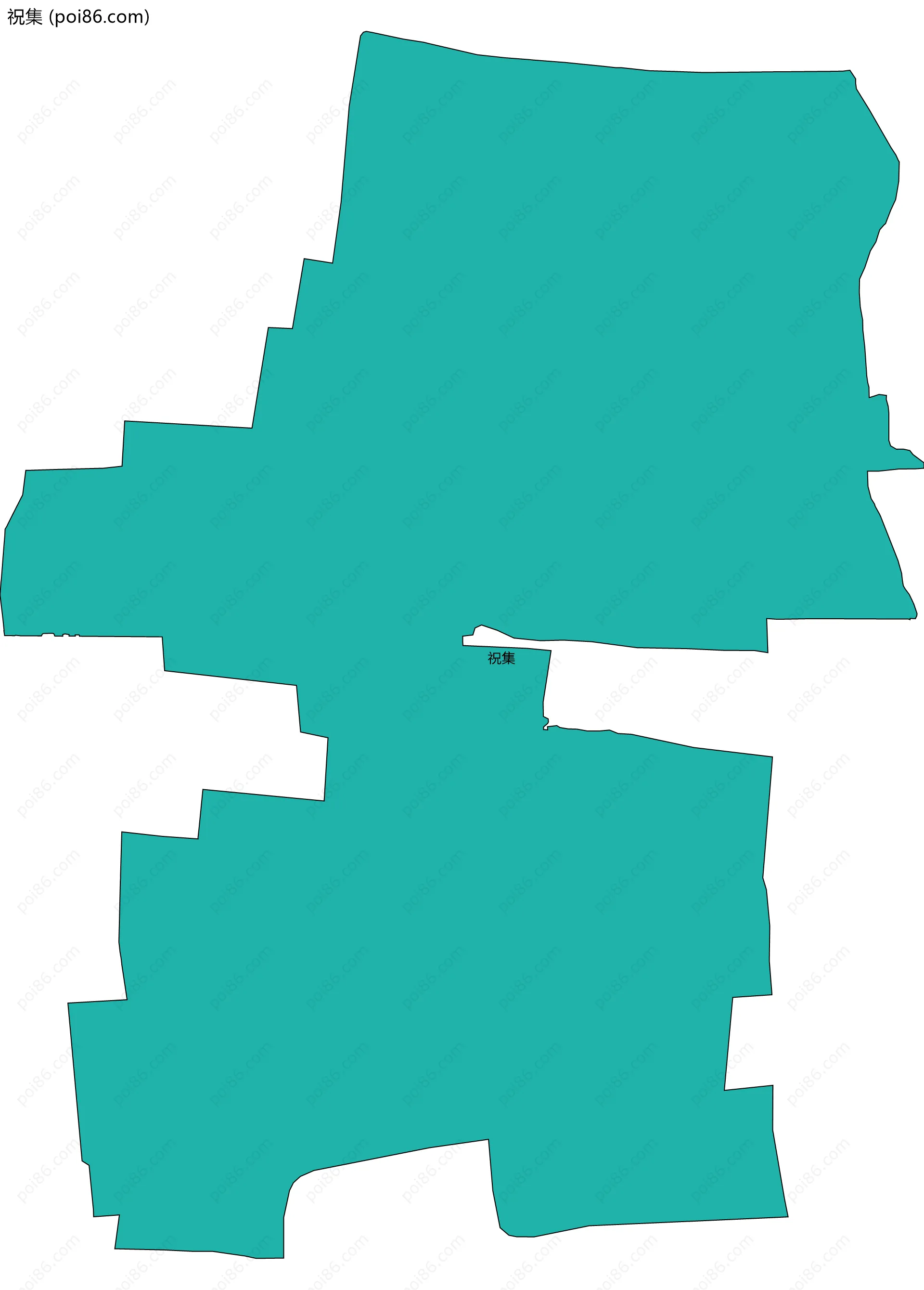 祝集边界地图