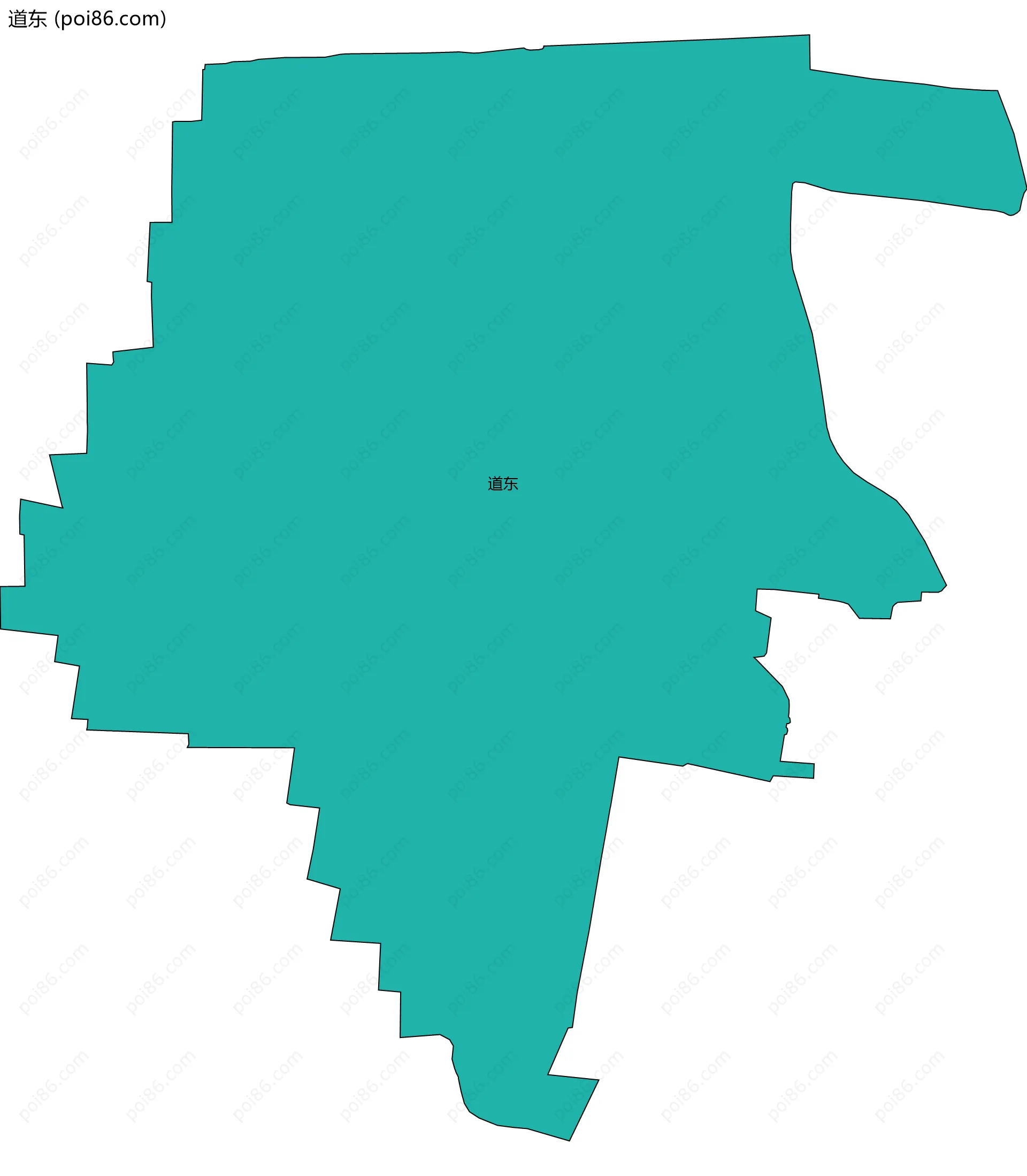 道东边界地图