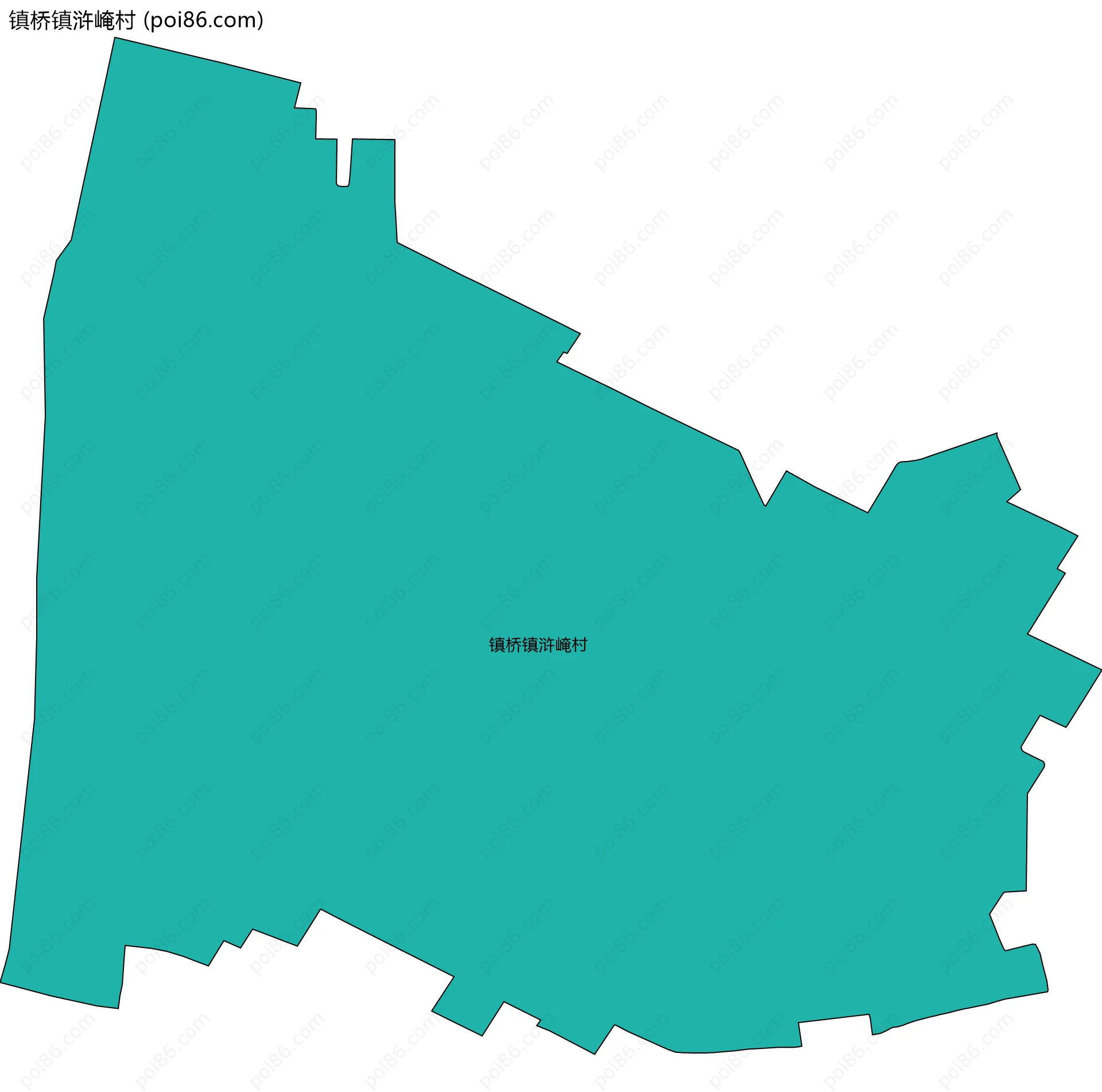 镇桥镇浒崦村边界地图