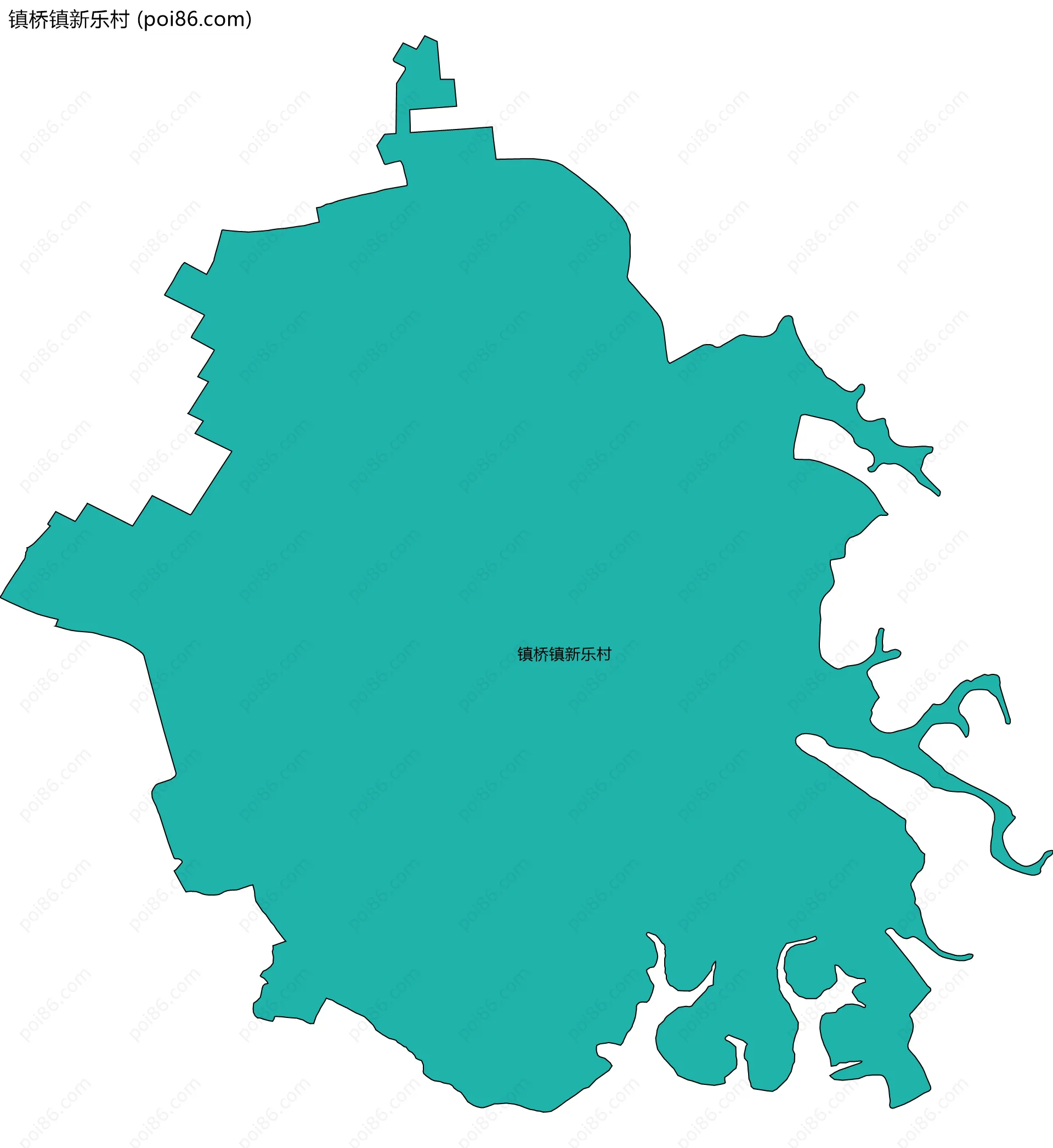 镇桥镇新乐村边界地图