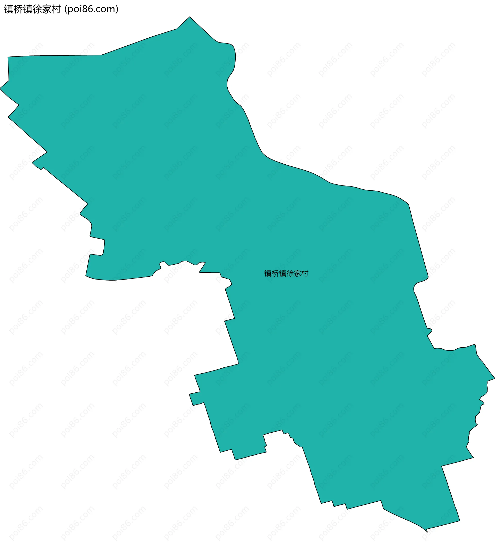 镇桥镇徐家村边界地图