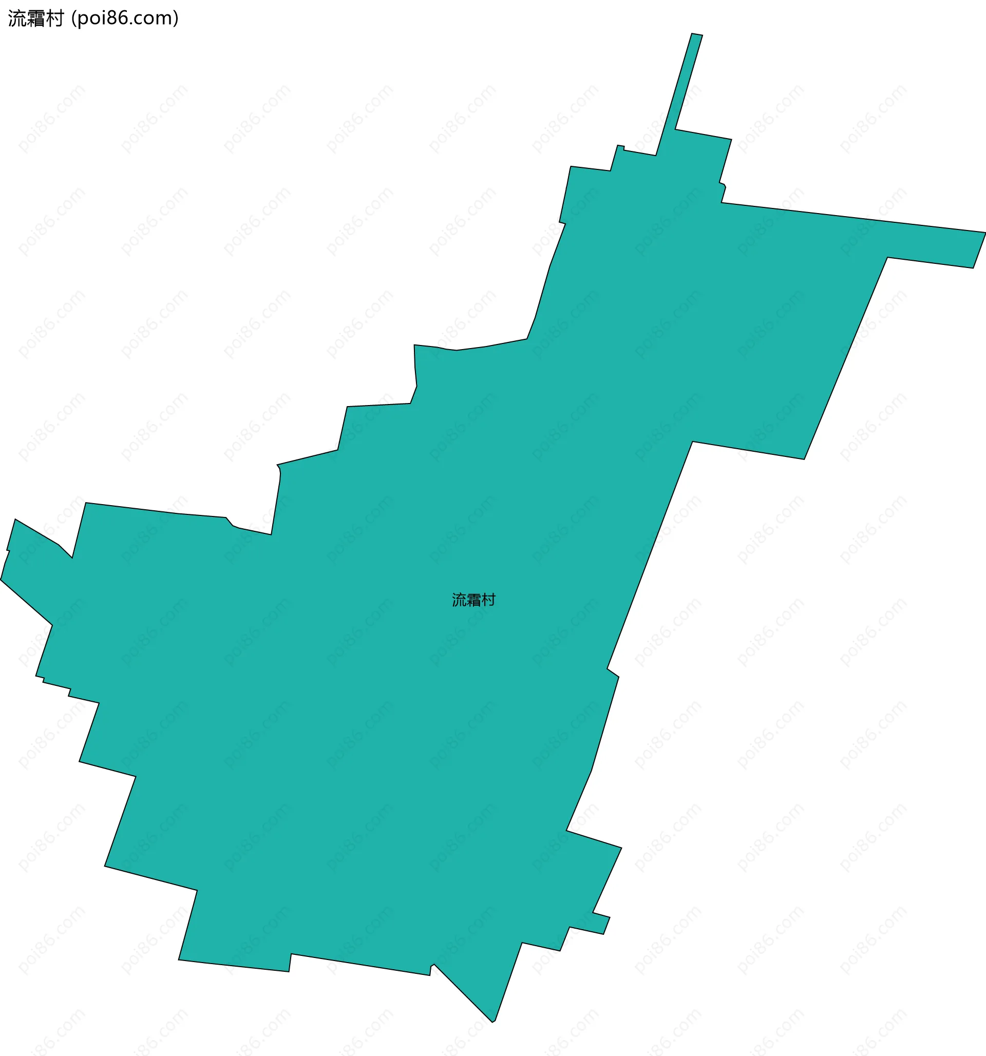 流霜村边界地图