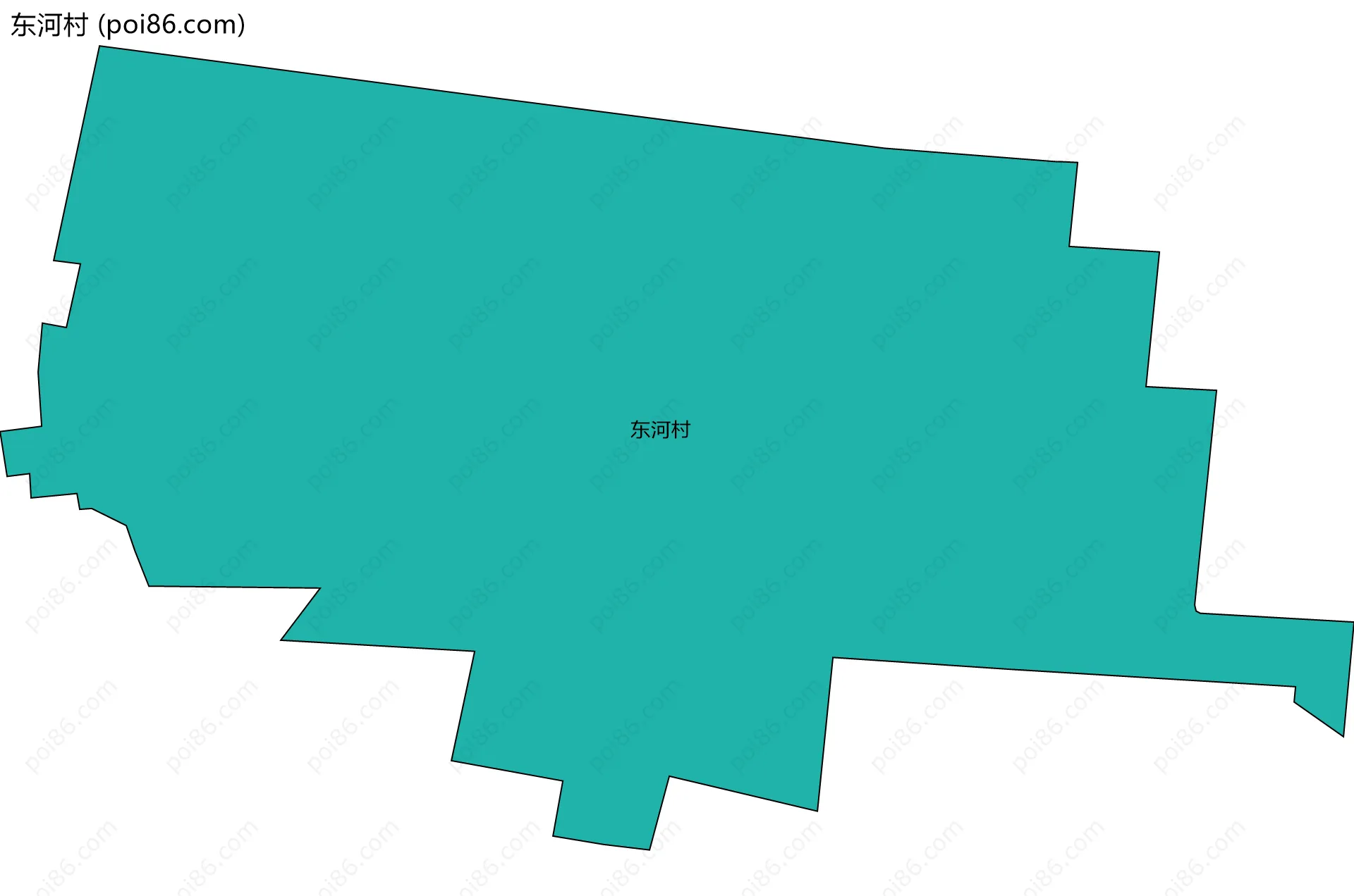 东河村边界地图