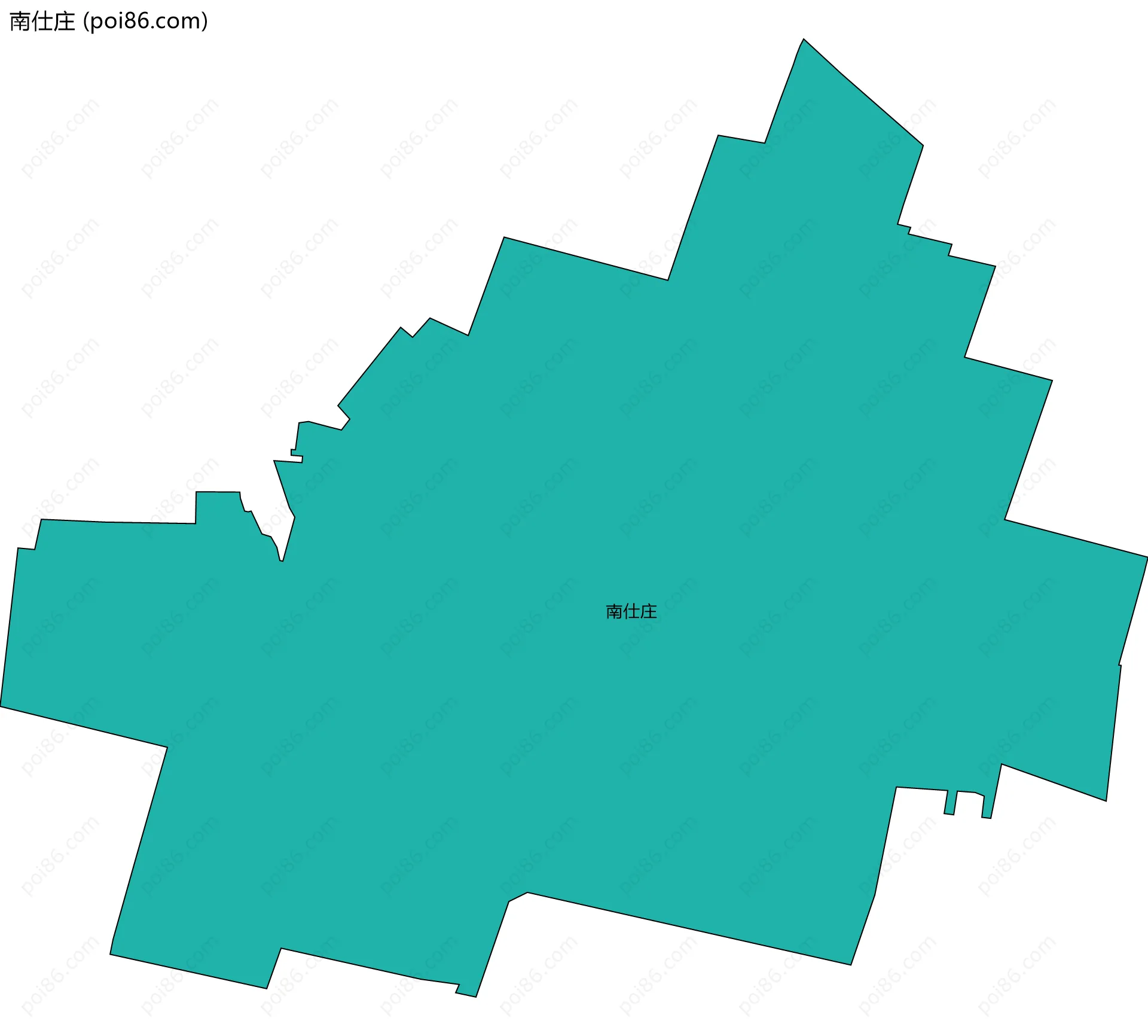 南仕庄边界地图