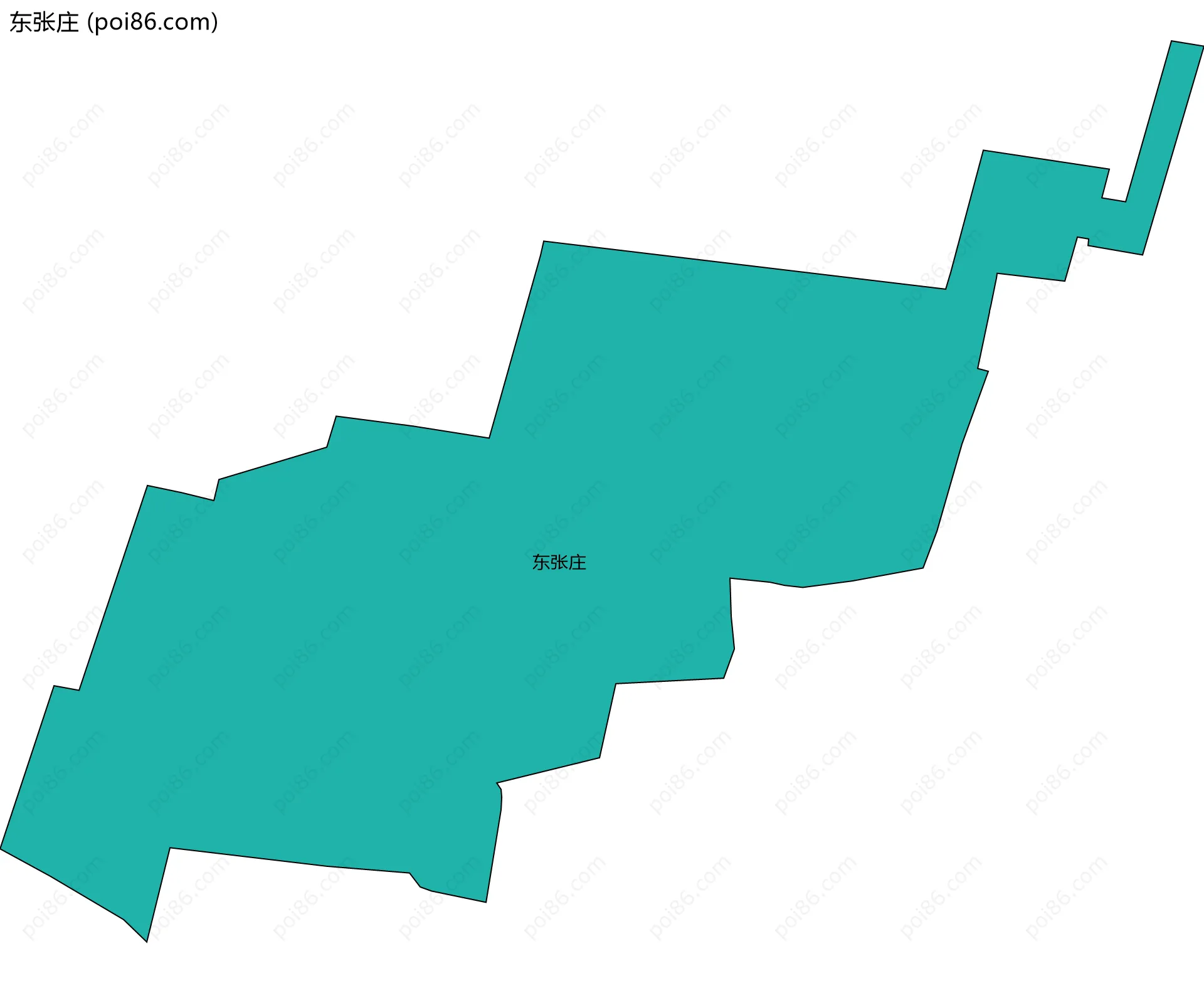 东张庄边界地图