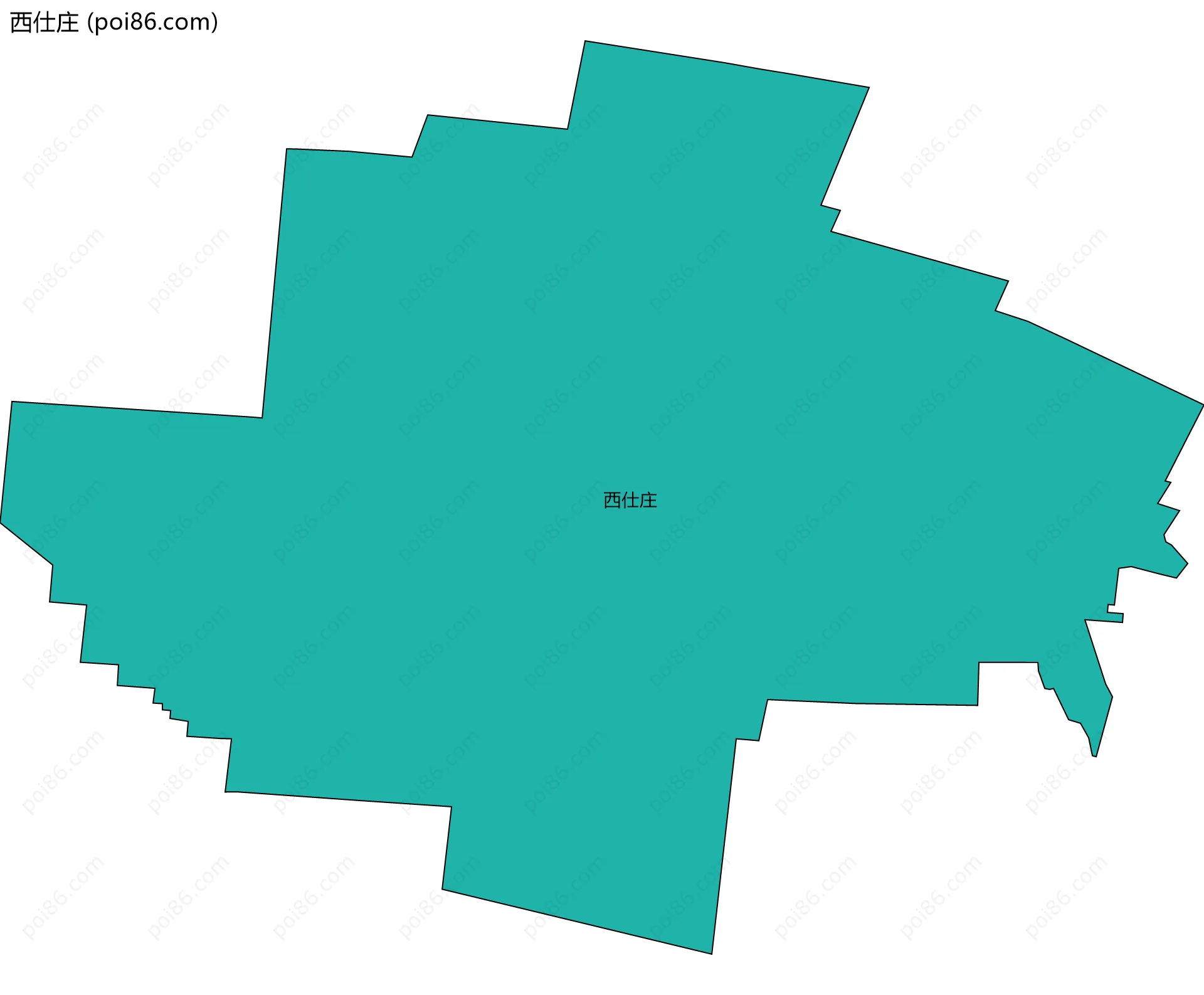 西仕庄边界地图