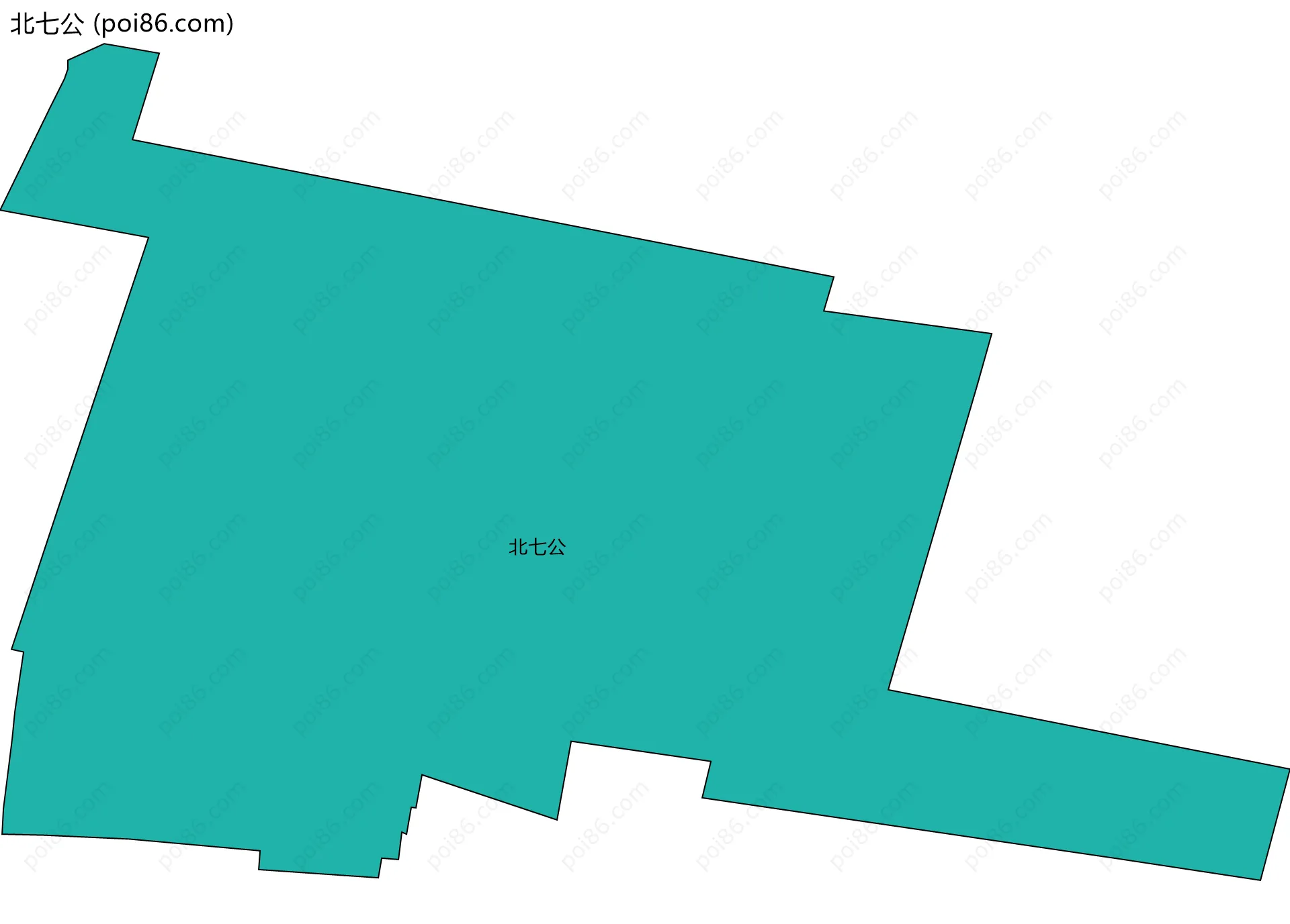 北七公边界地图