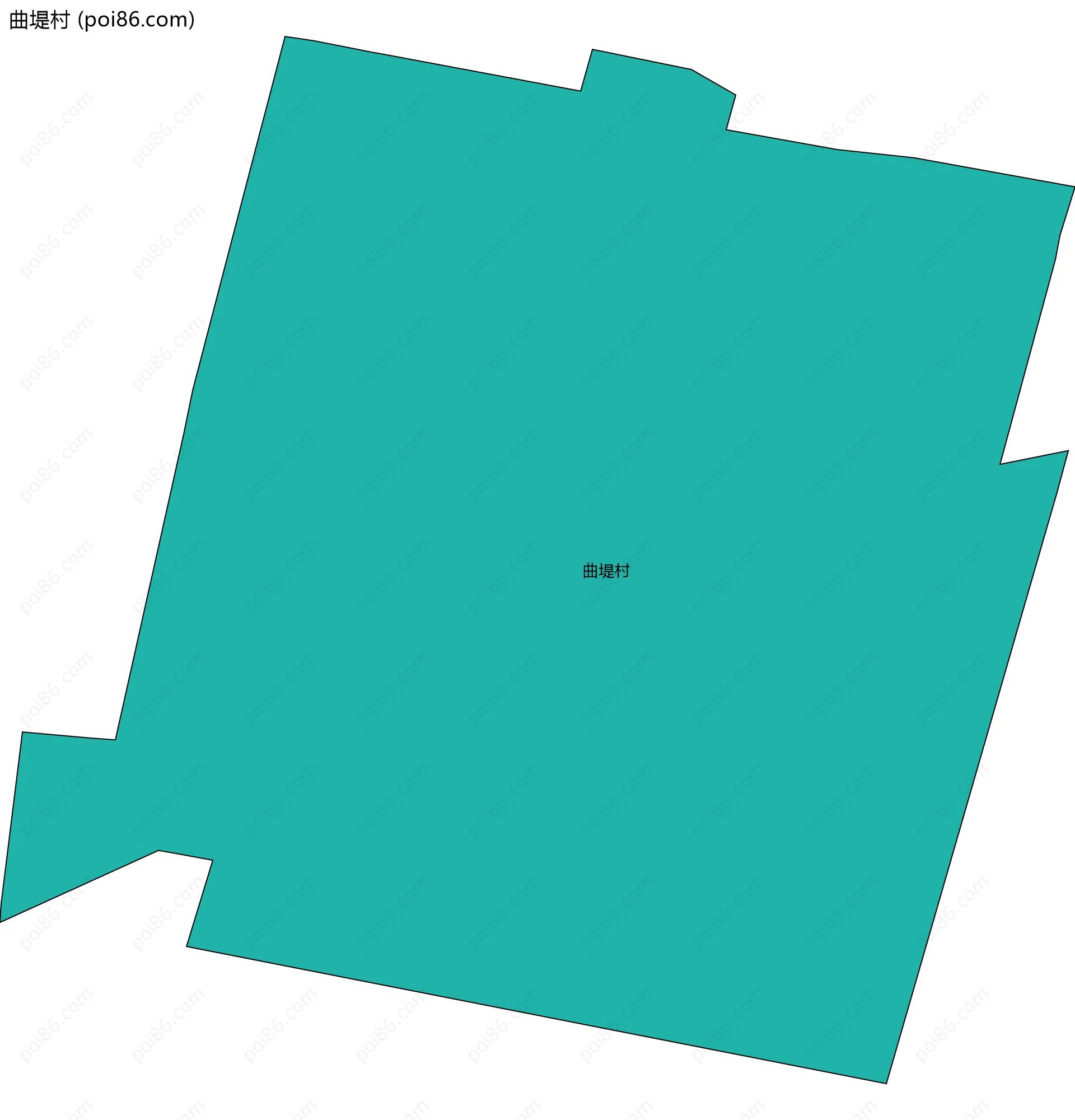 曲堤村边界地图