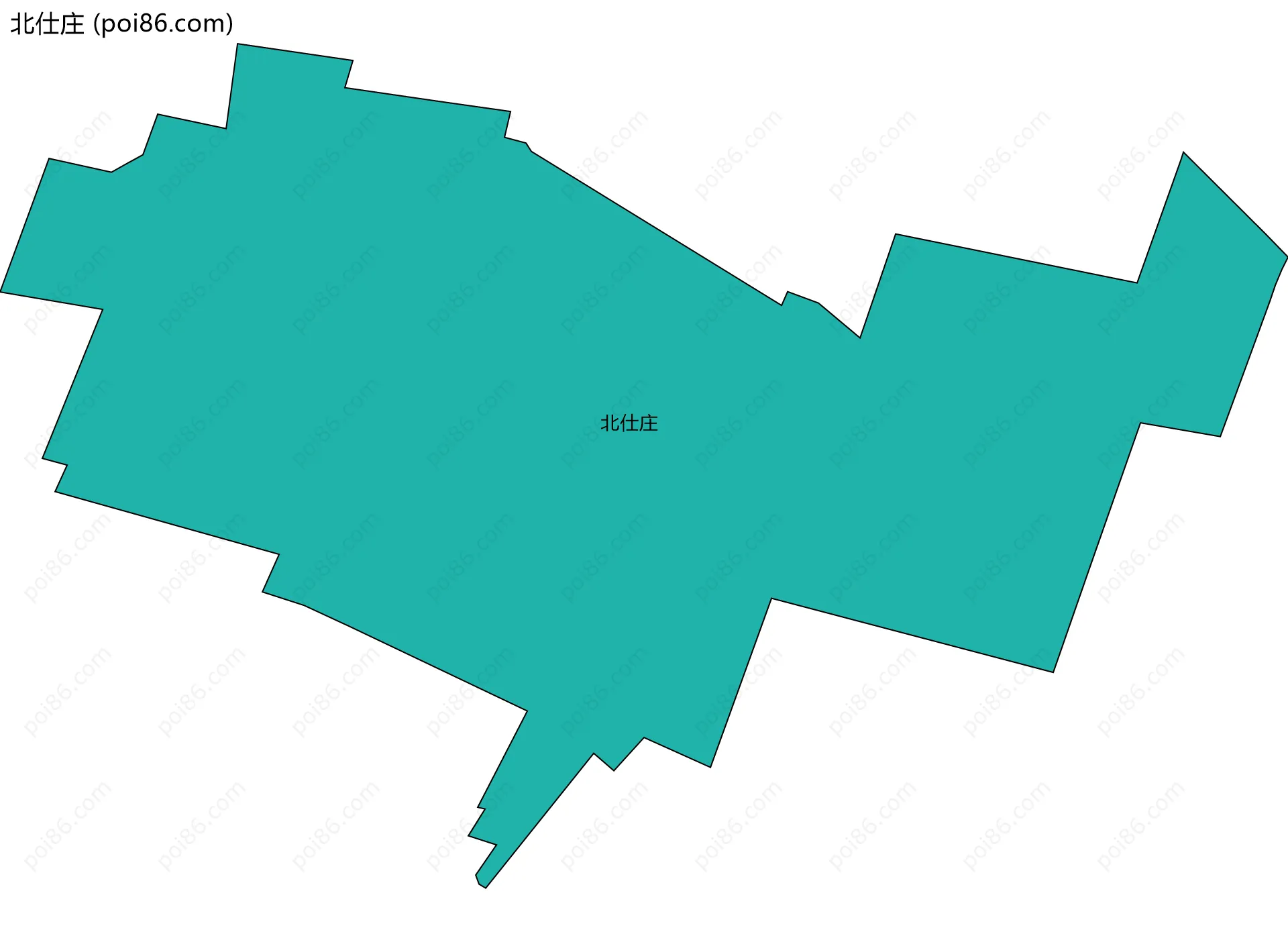 北仕庄边界地图