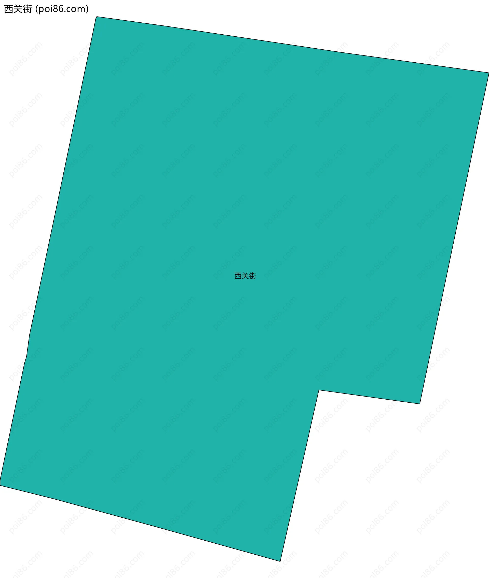 西关街边界地图