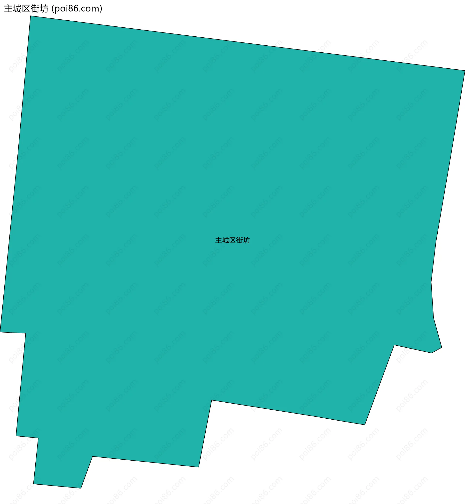 主城区街坊边界地图
