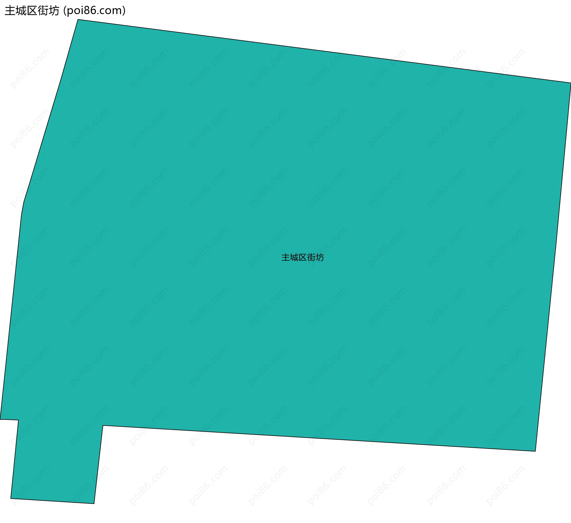 主城区街坊边界地图