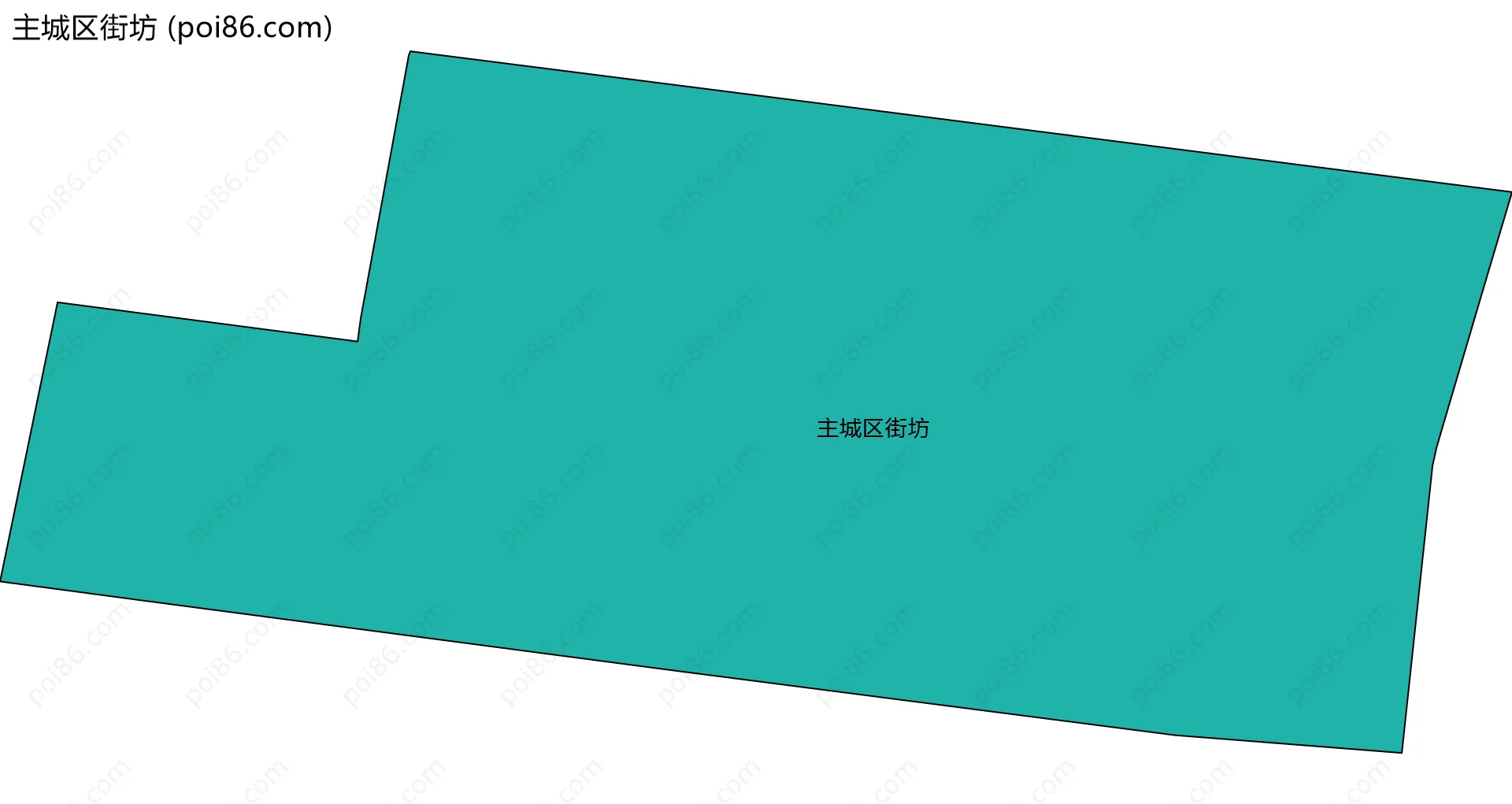 主城区街坊边界地图