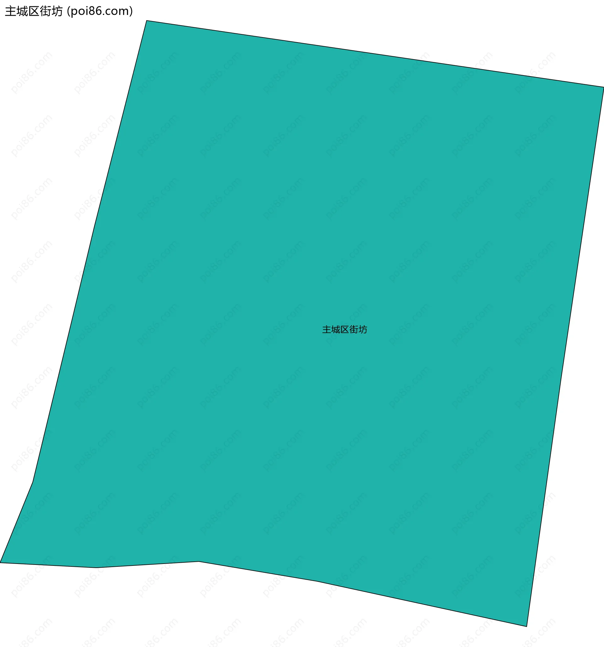 主城区街坊边界地图