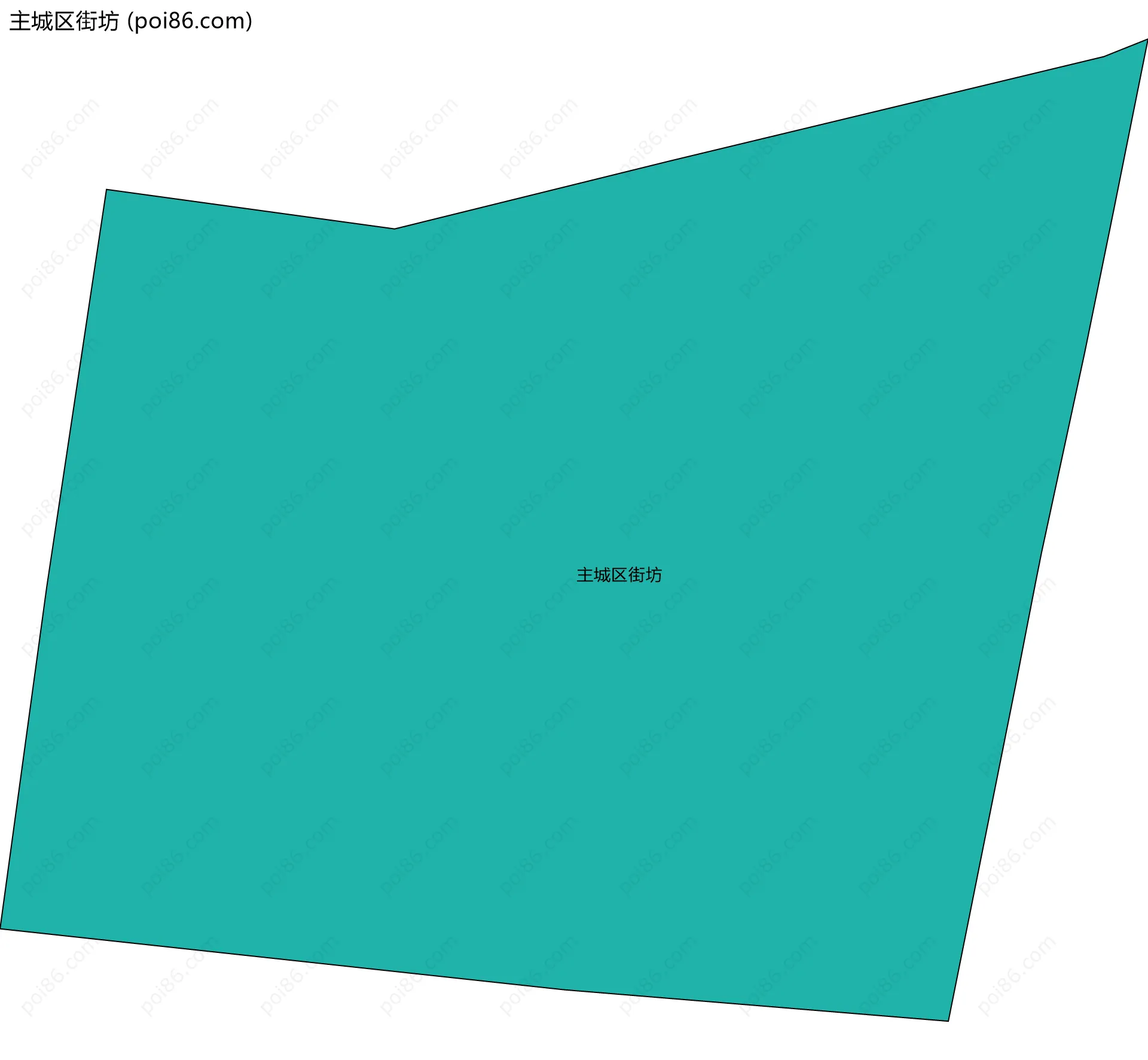 主城区街坊边界地图