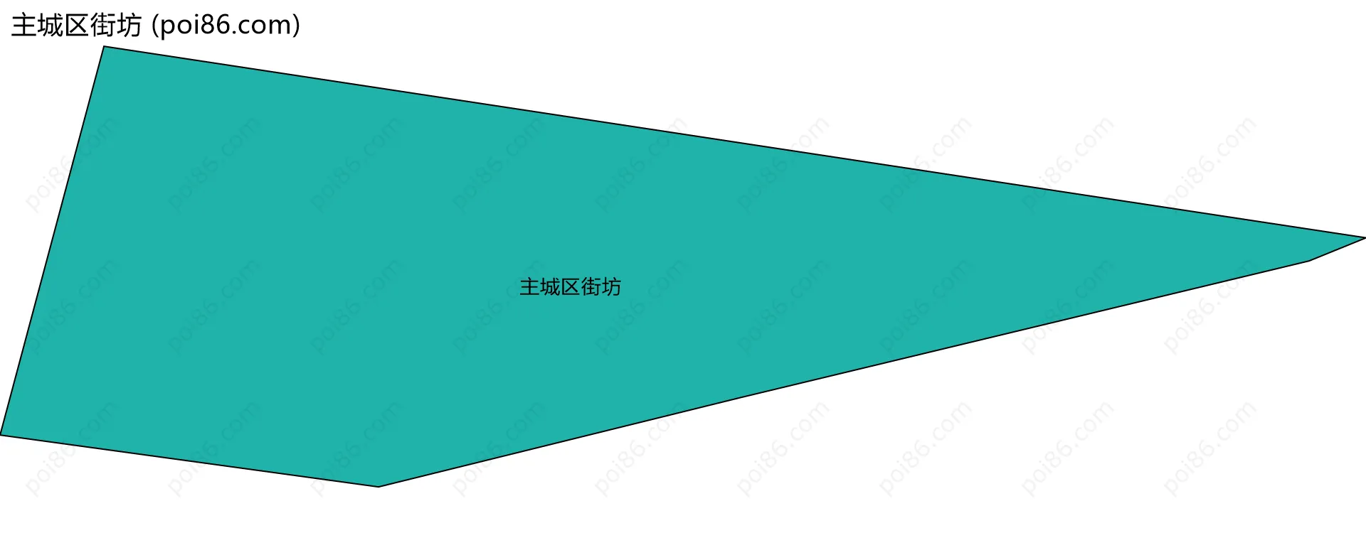 主城区街坊边界地图