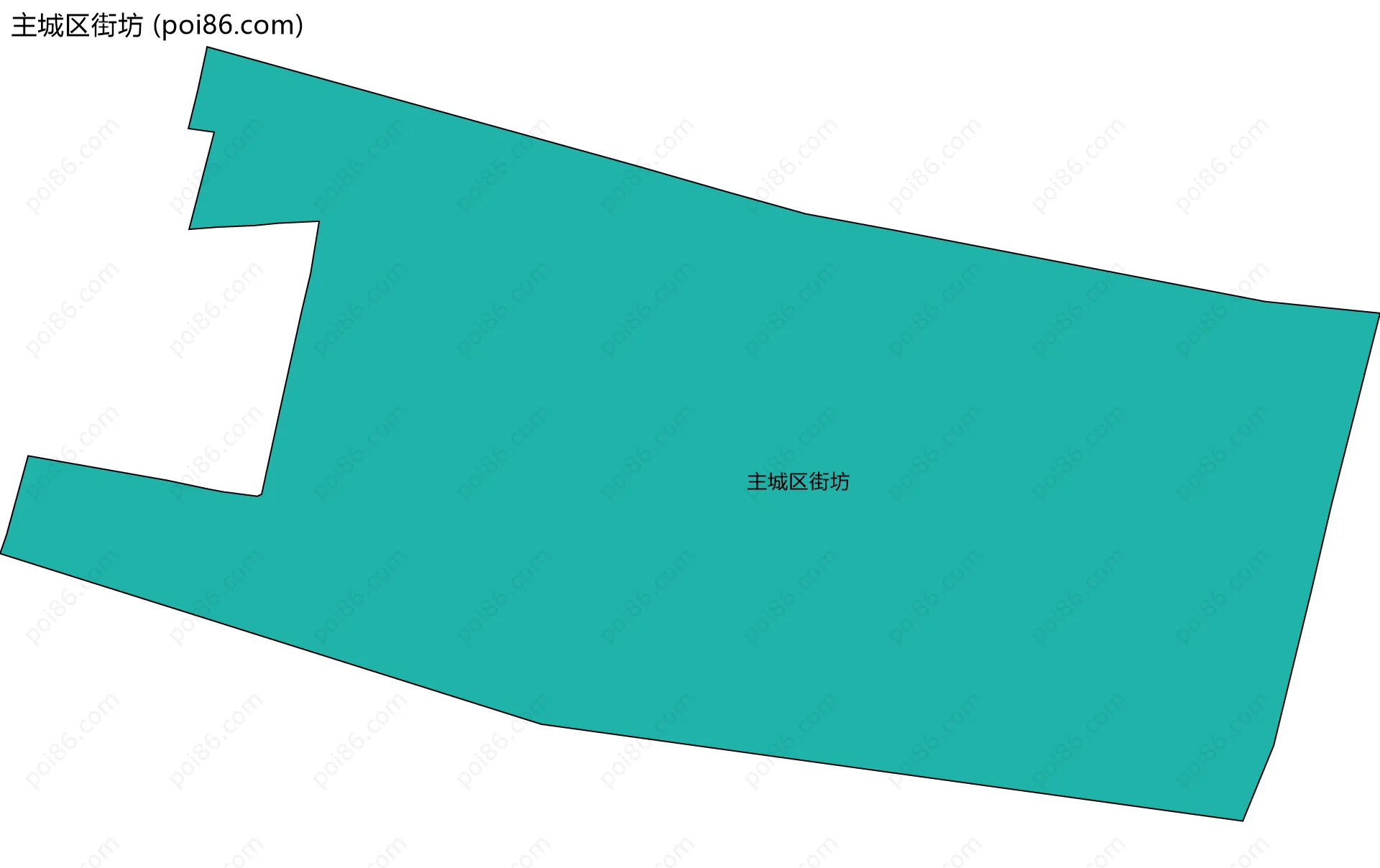 主城区街坊边界地图