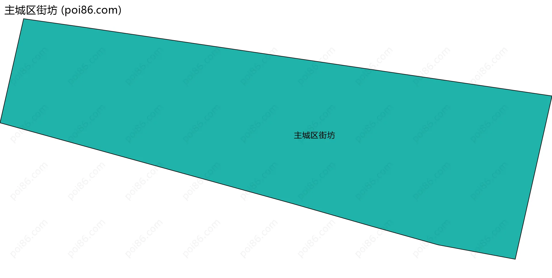 主城区街坊边界地图