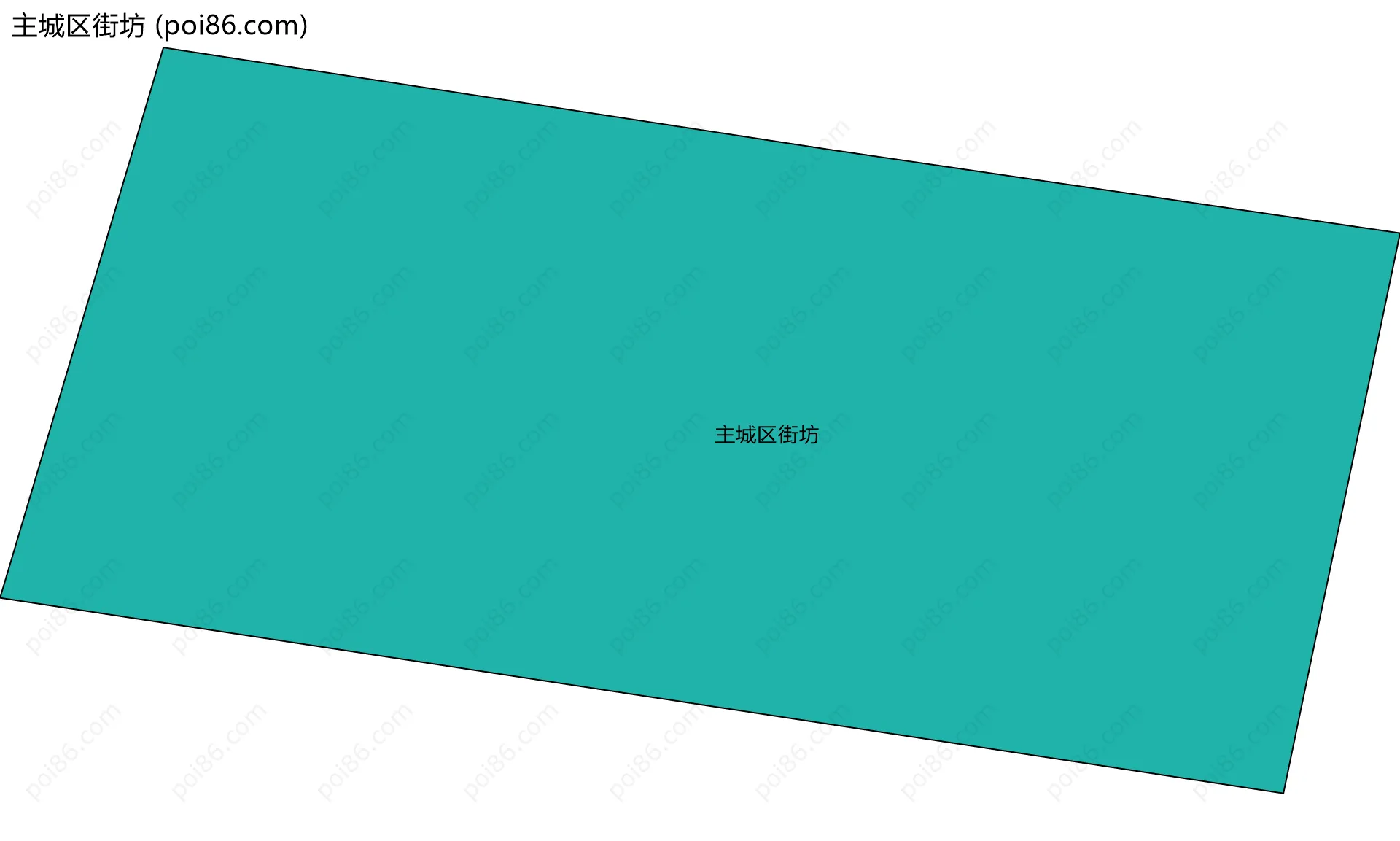 主城区街坊边界地图