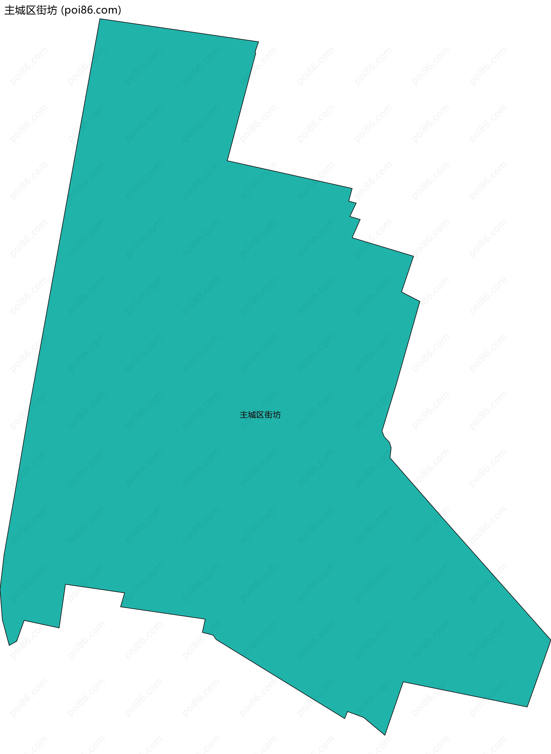 主城区街坊边界地图