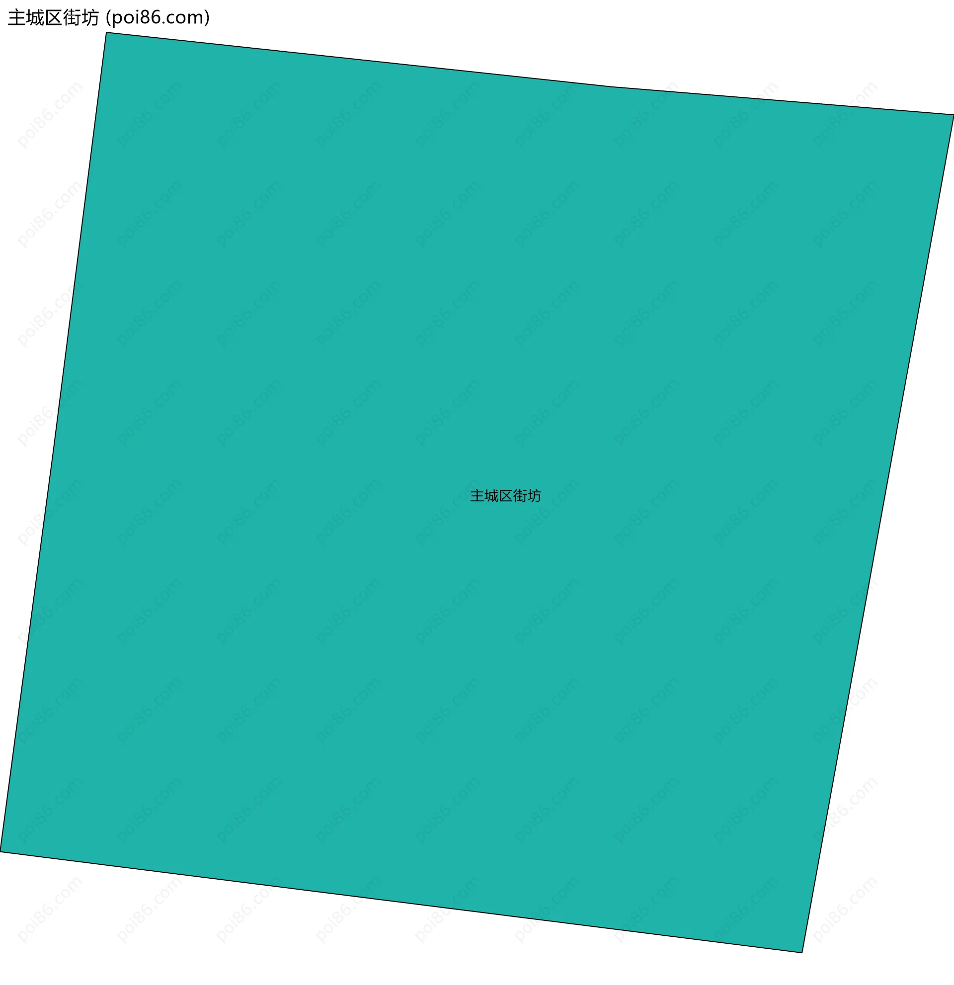 主城区街坊边界地图