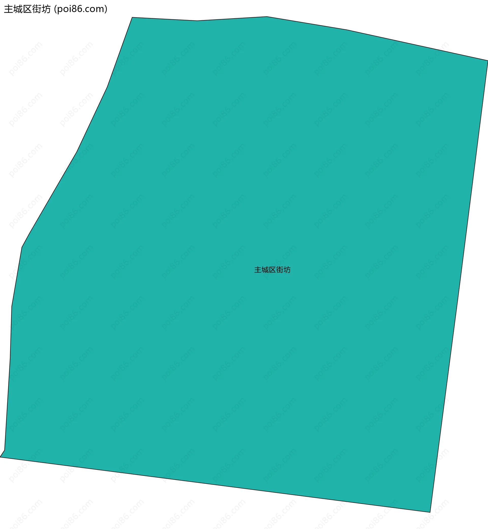 主城区街坊边界地图