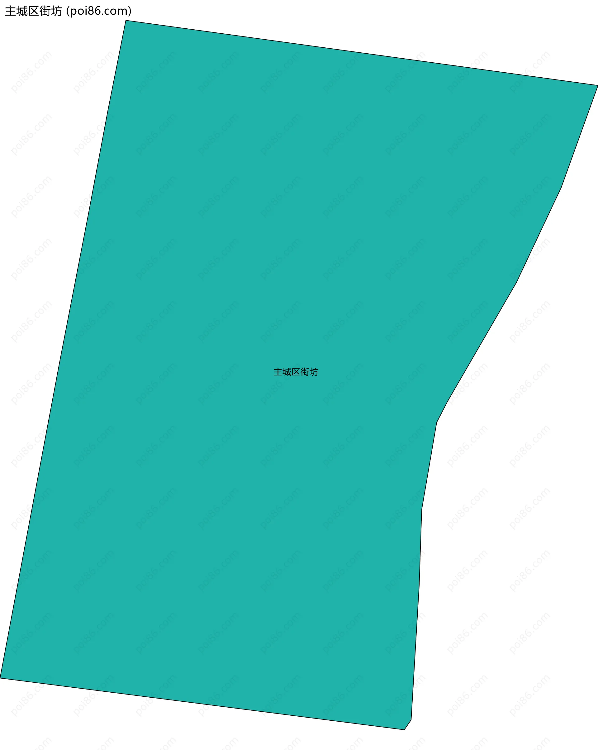 主城区街坊边界地图