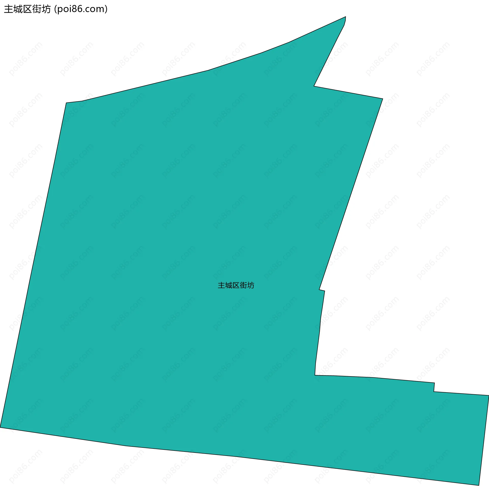 主城区街坊边界地图