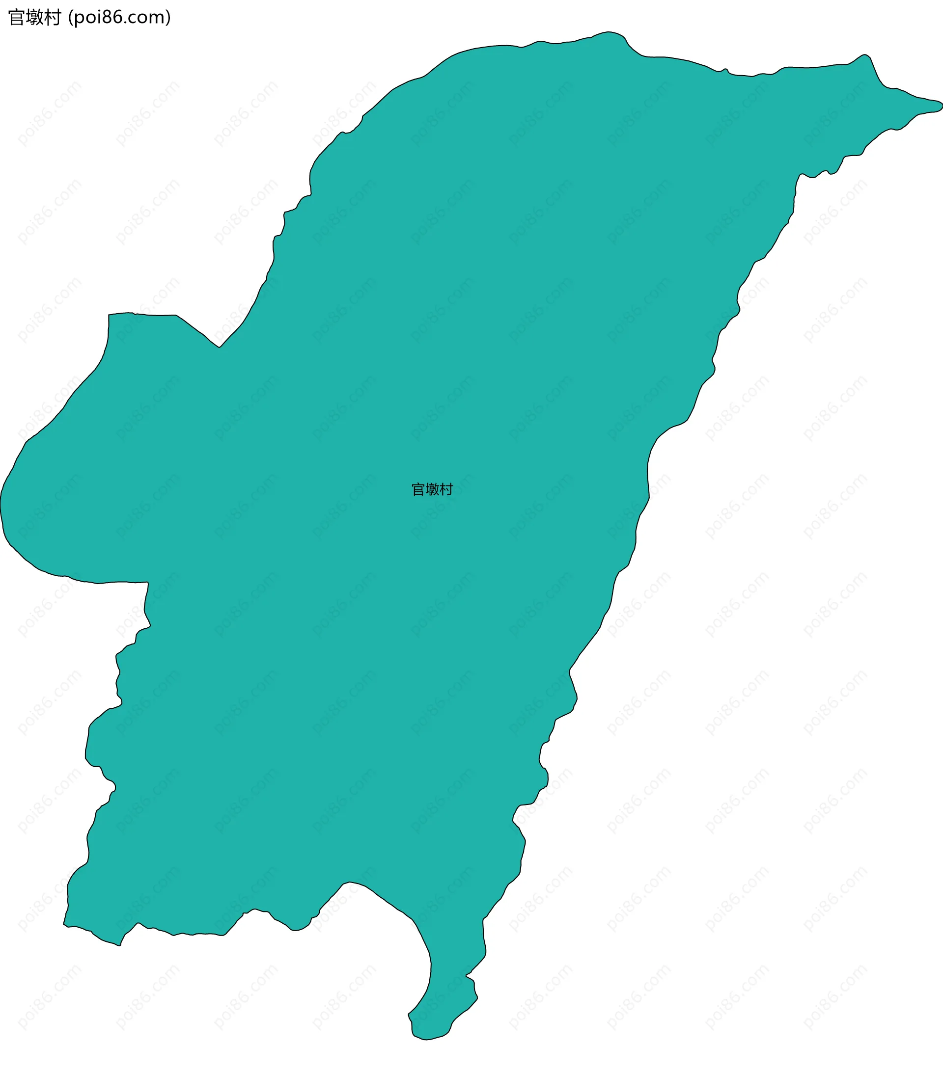 官墩村边界地图