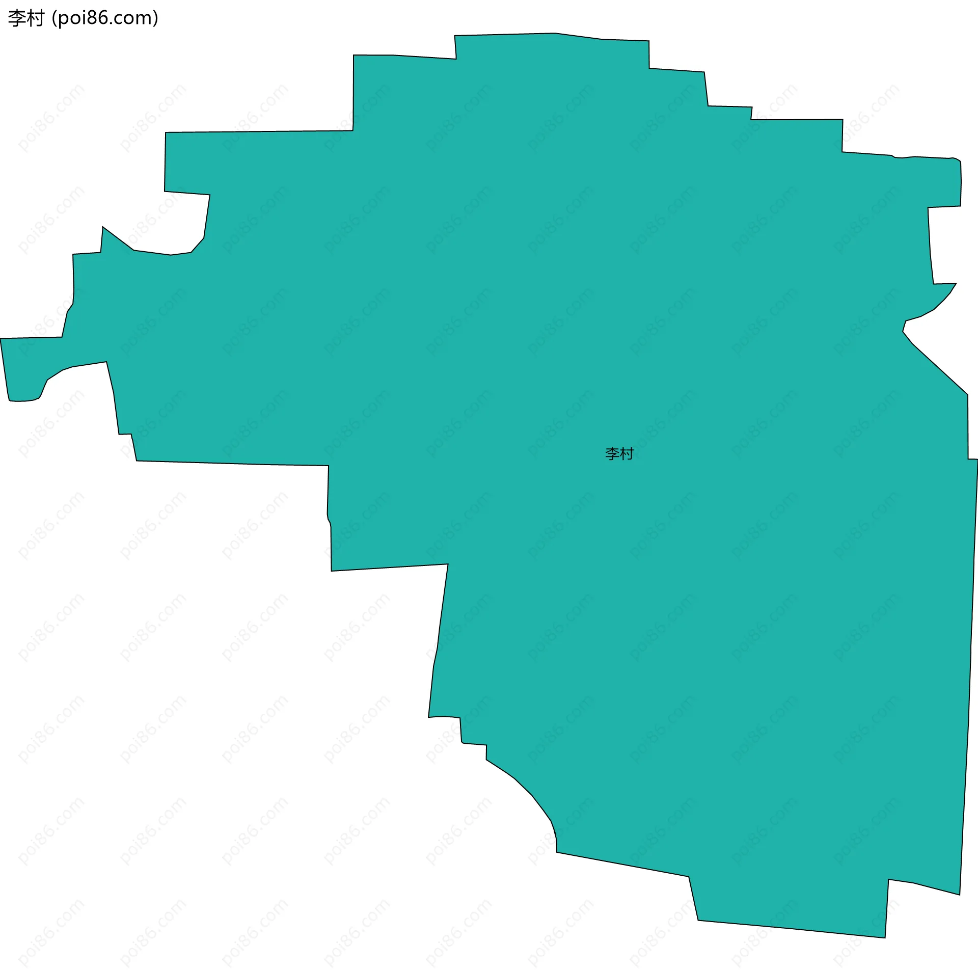 李村边界地图