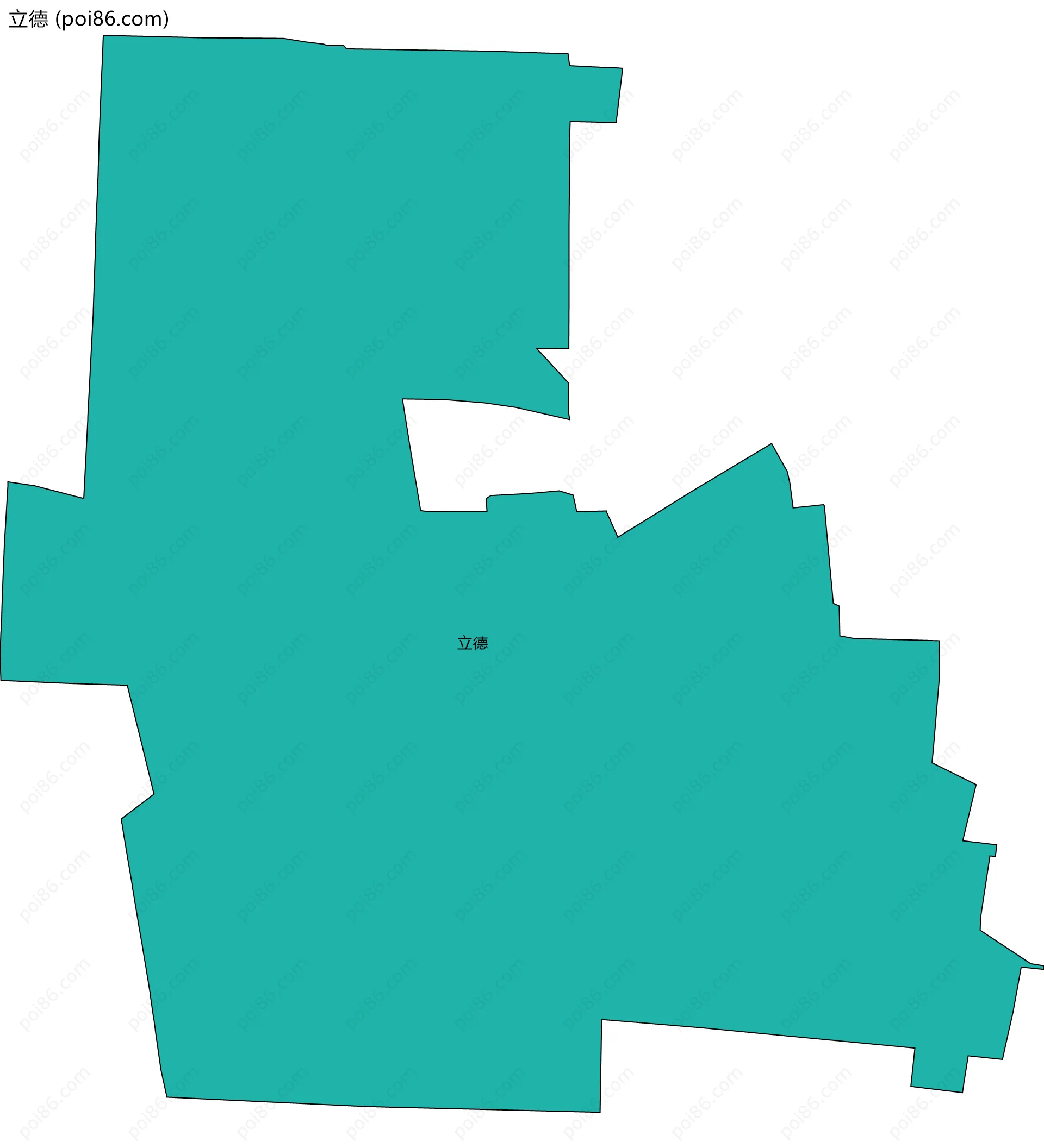 立德边界地图