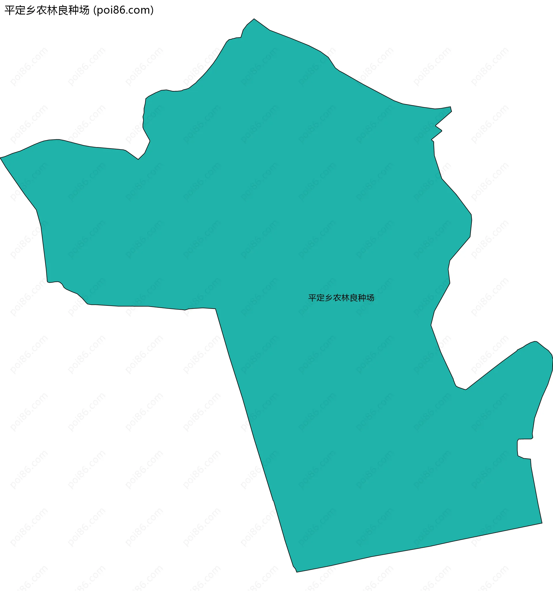 平定乡农林良种场边界地图